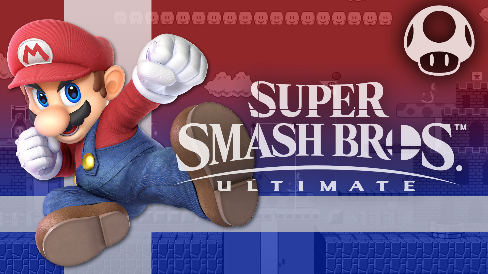 Mario from Super Smash Bros. Ultimate HD Wallpaper