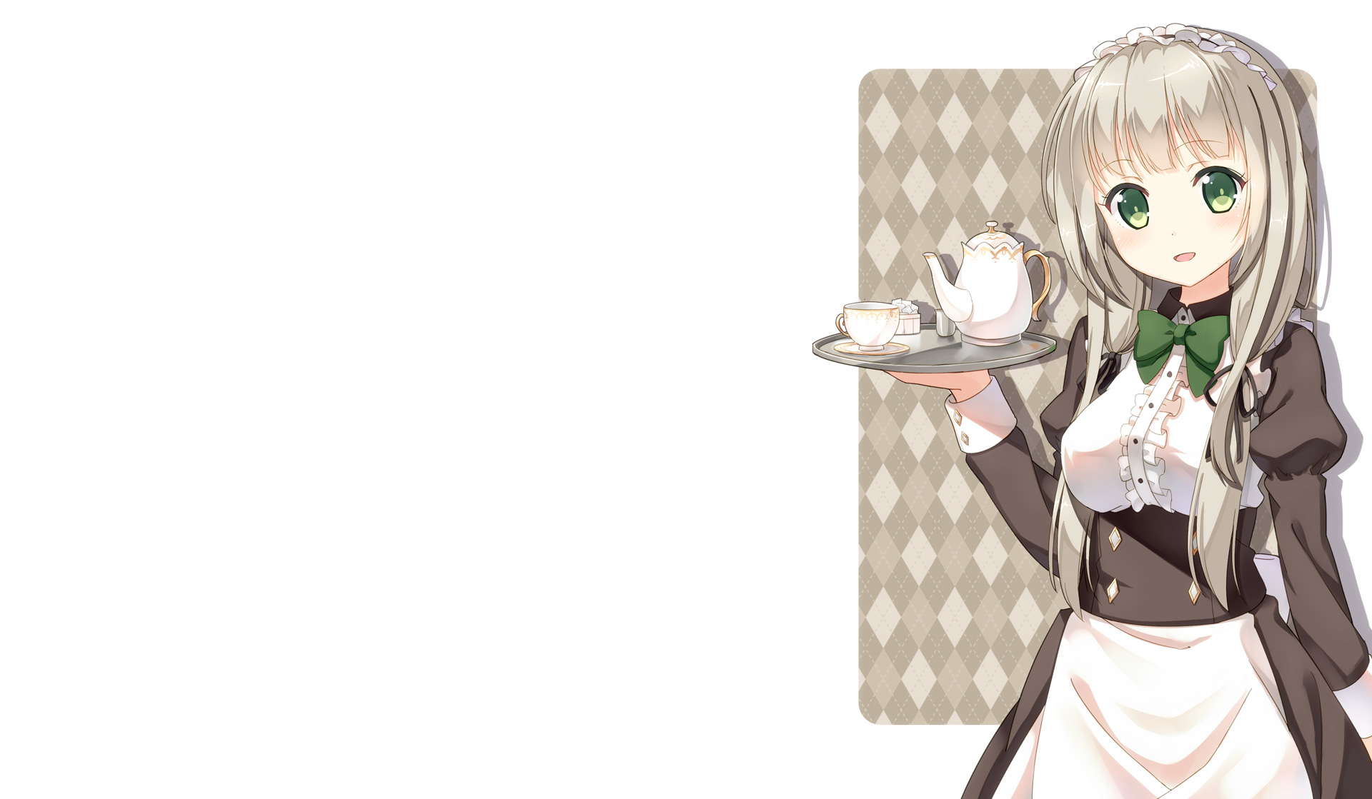 Anime Maid Serving Tea HD Wallpaper