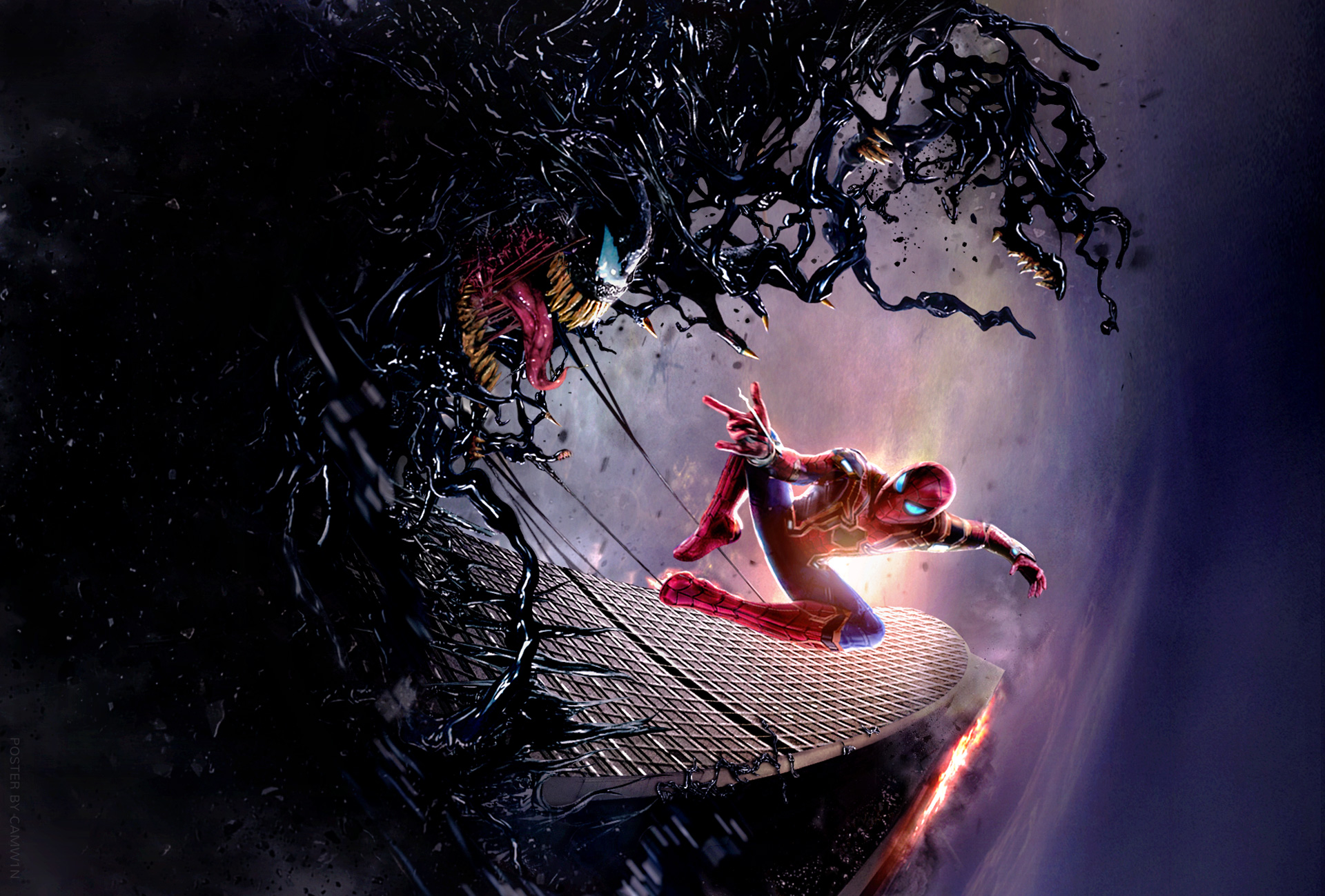 Spider-Man vs. Venom HD Wallpaper