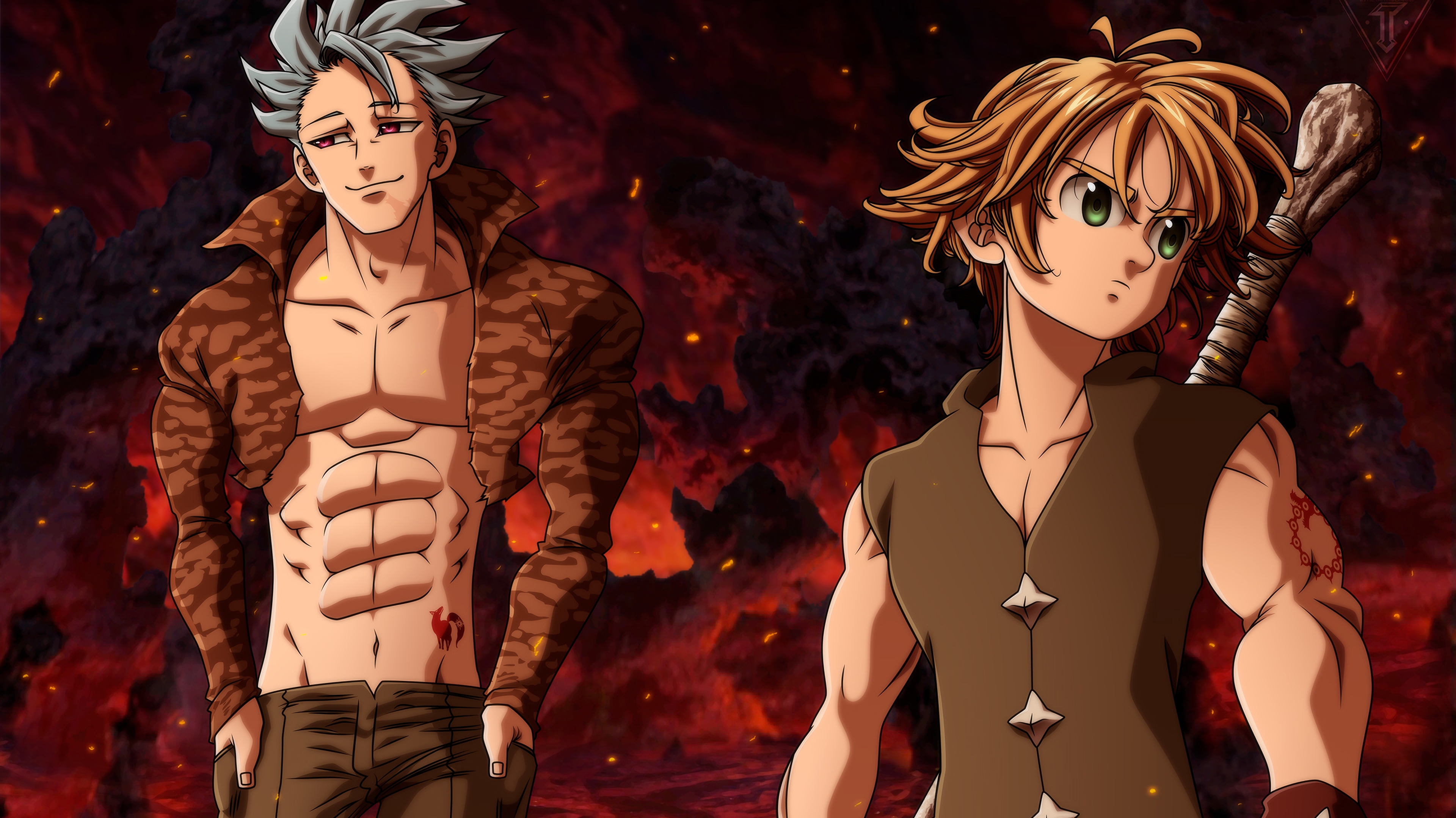 Ban and Meliodas from The Seven Deadly Sins HD Wallpaper