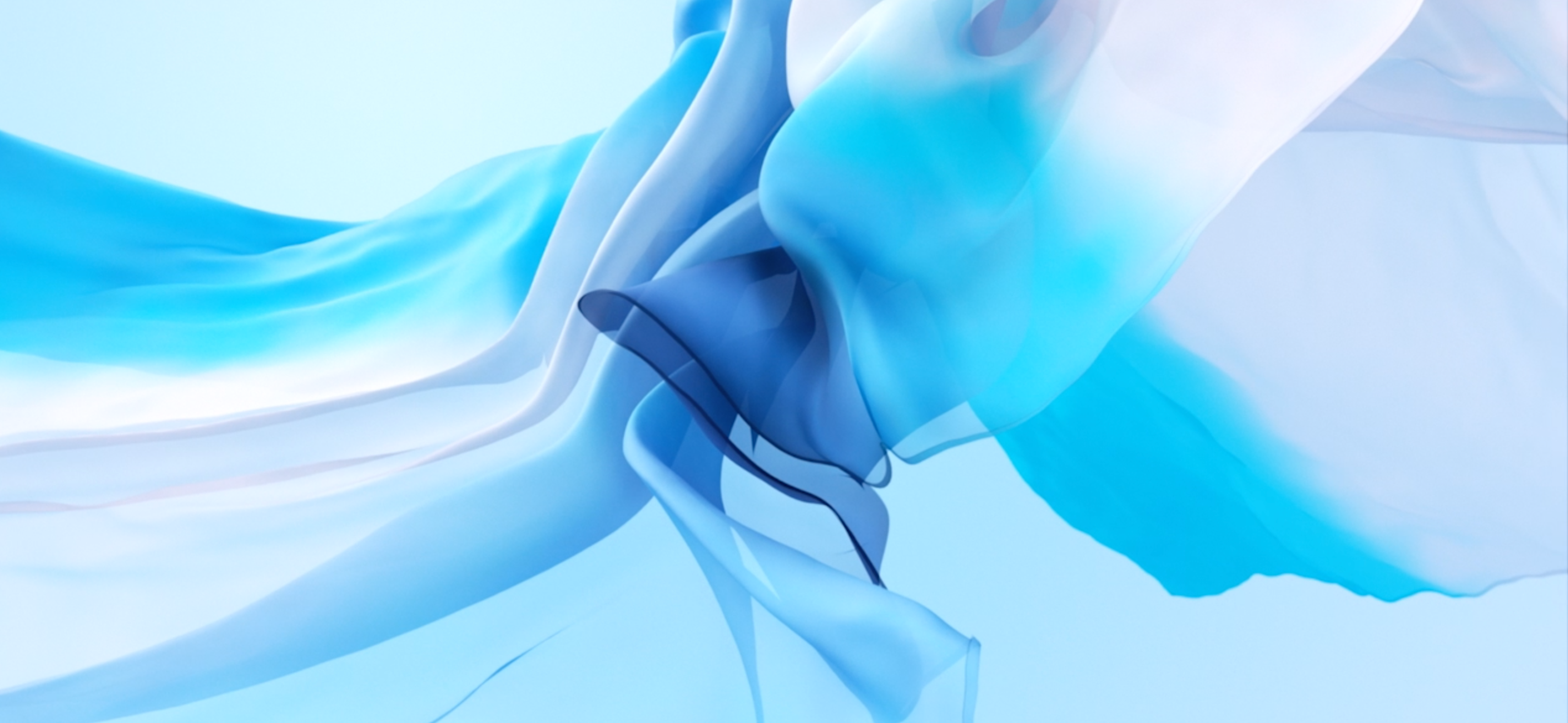 Abstract blue and white flowing fabric HD Wallpaper