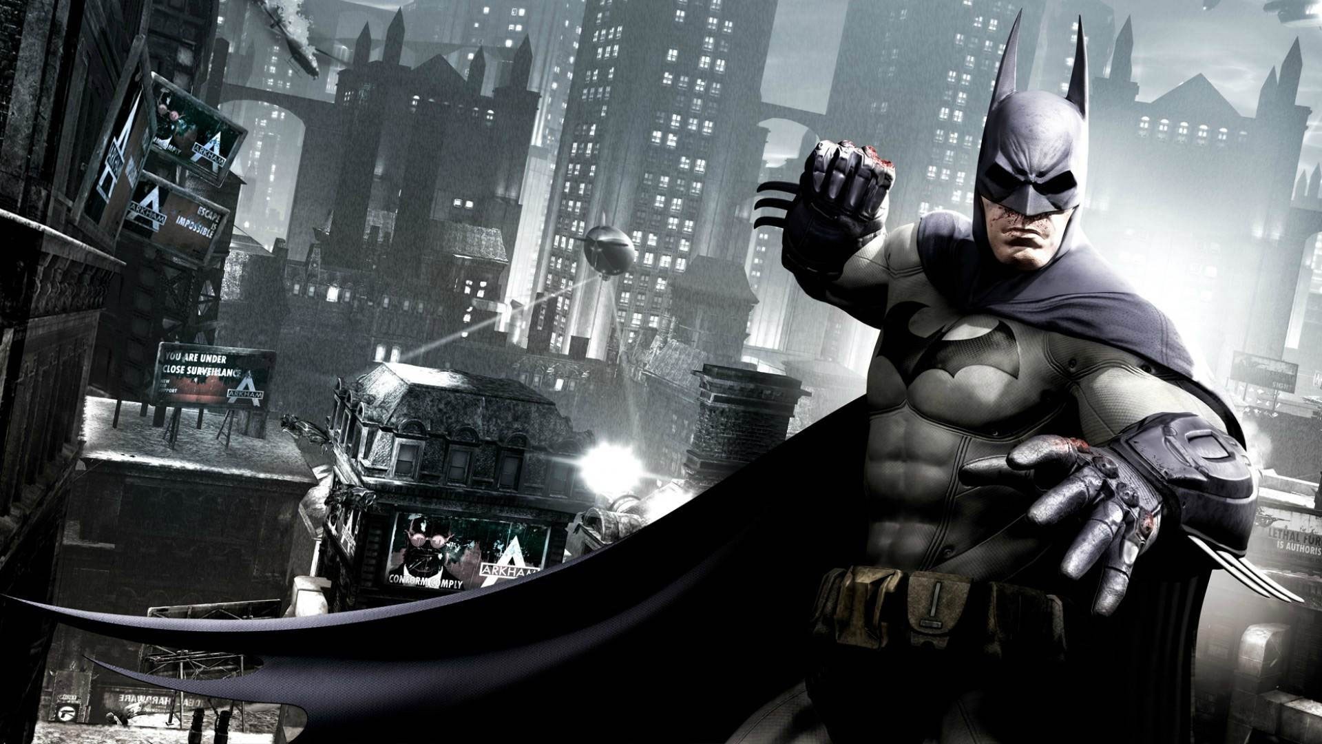 Batman in Gotham City HD Wallpaper