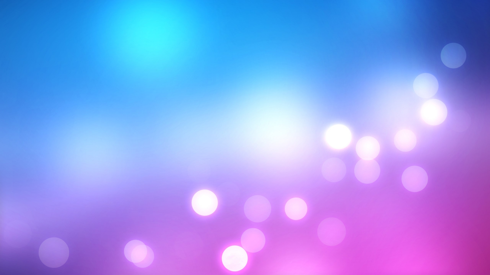 Blue and purple bokeh lights HD Wallpaper