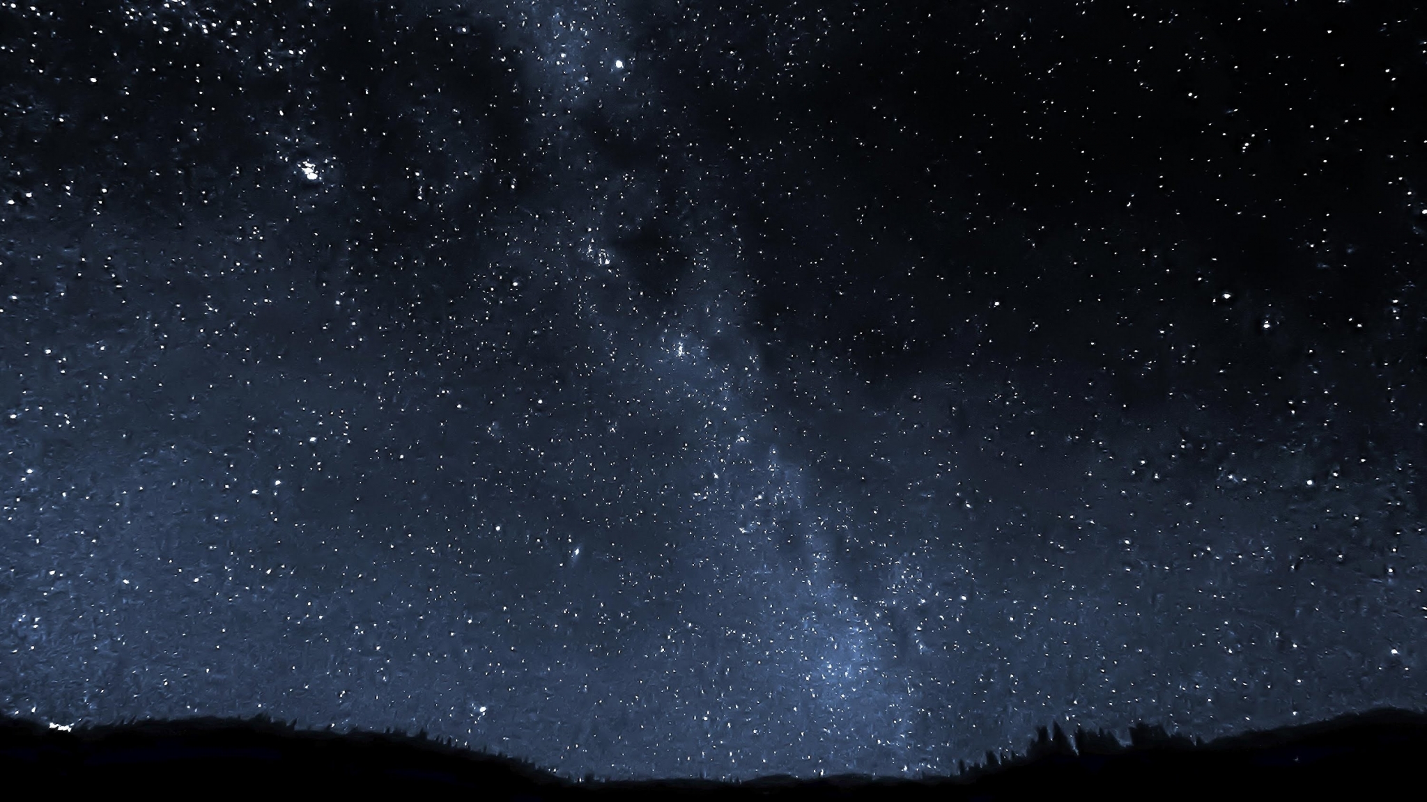 Night sky with stars and the Milky Way HD Wallpaper