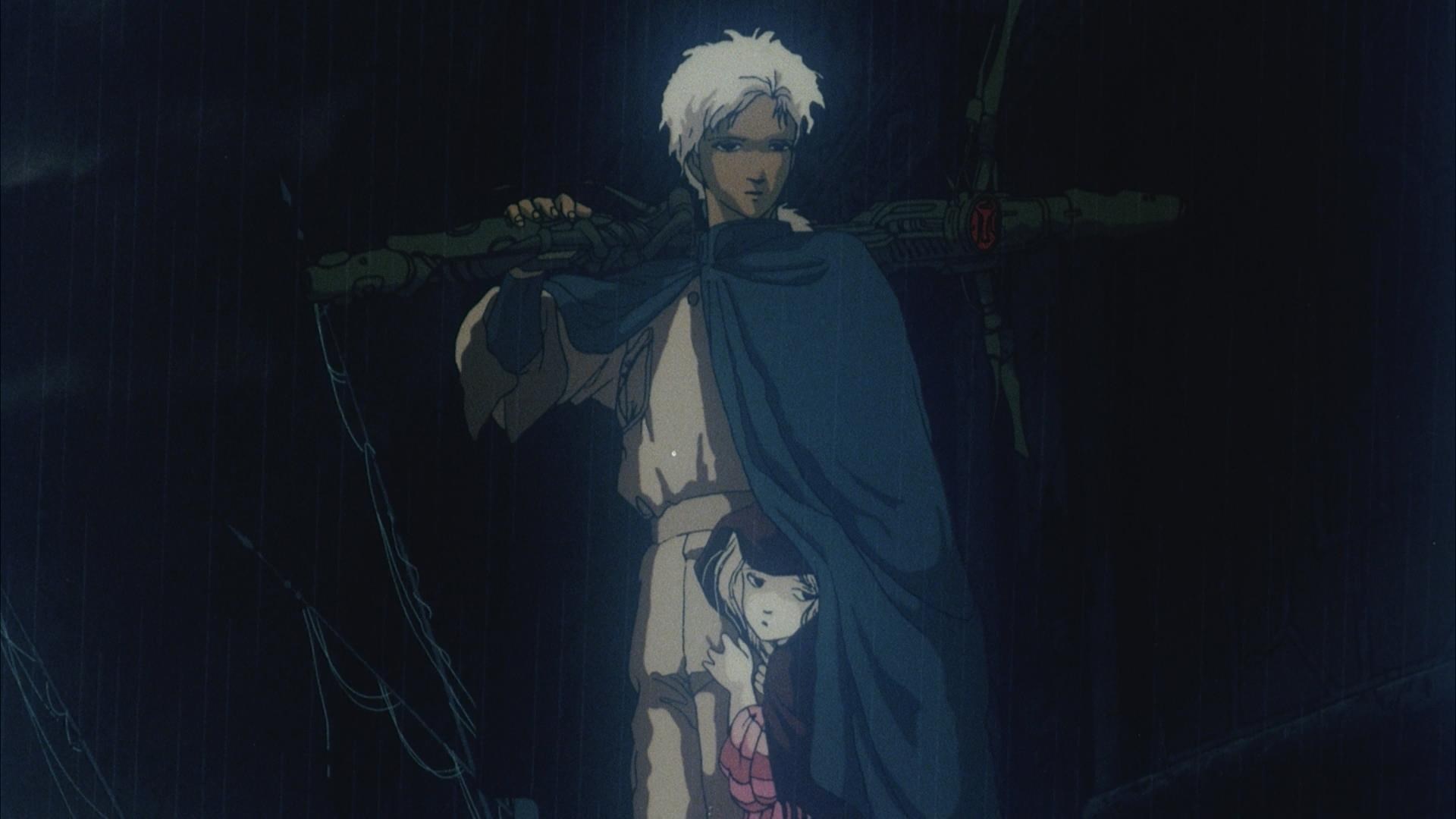 Angel's Egg: Man and Girl with Weapon HD Wallpaper