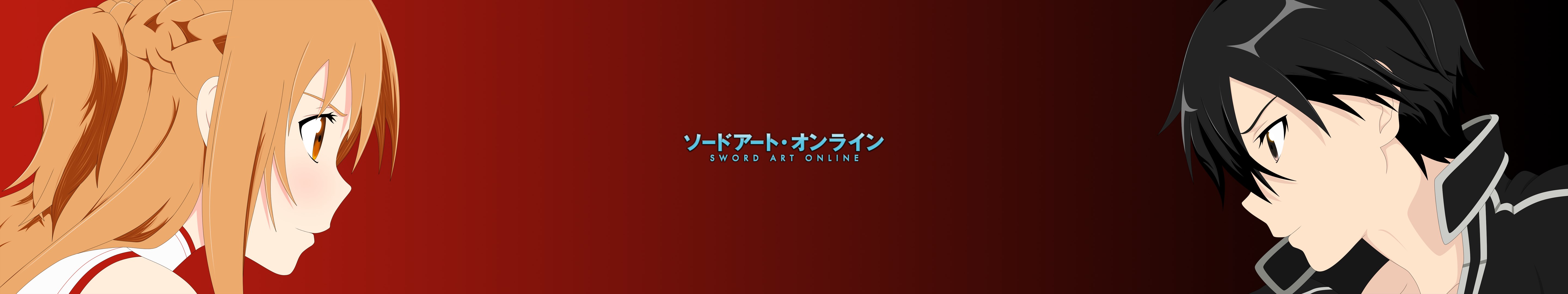 Asuna and Kirito from Sword Art Online HD Wallpaper