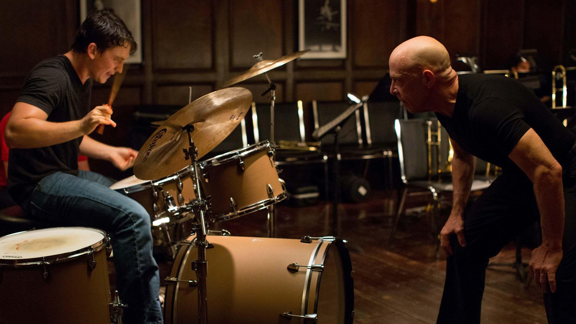 Andrew Neiman and Terence Fletcher from Whiplash HD Wallpaper