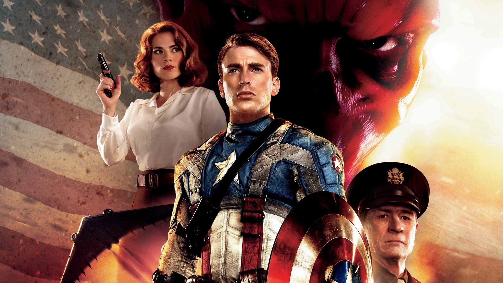 Captain America and Allies from Captain America: The First Avenger HD Wallpaper