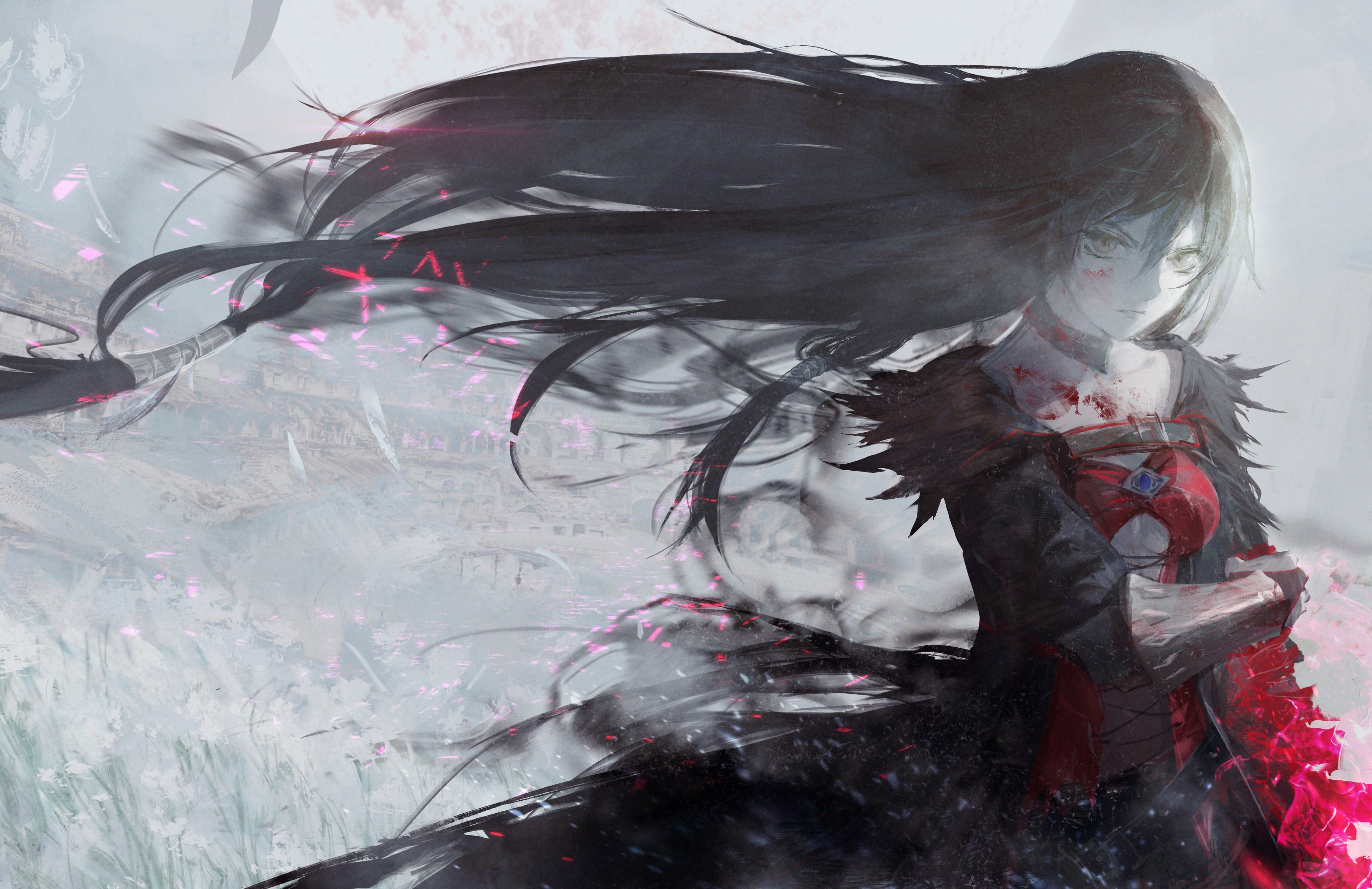 Tales of Berseria Dark-Haired Female Warrior HD Wallpaper