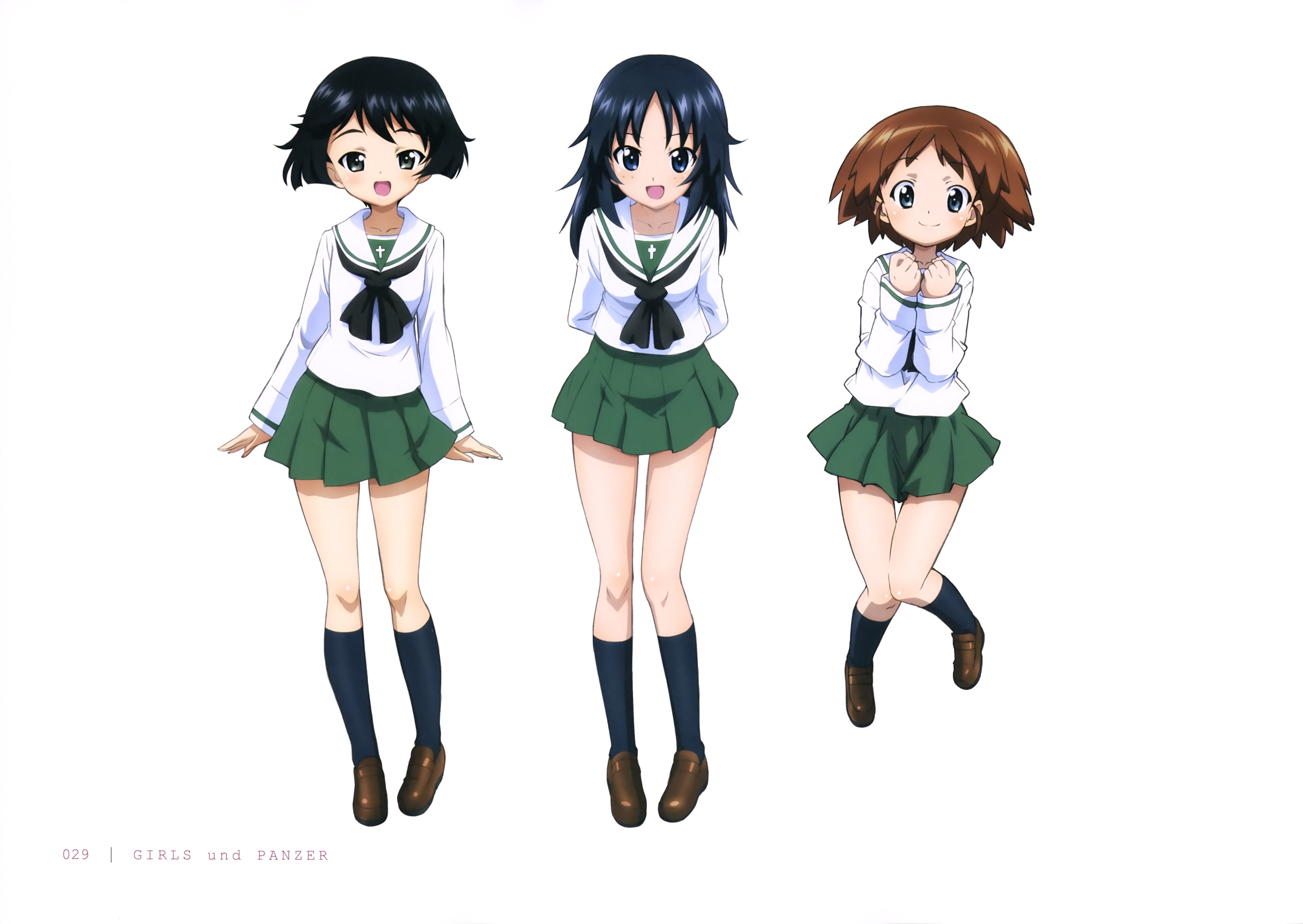 Girls und Panzer characters HD Wallpaper
