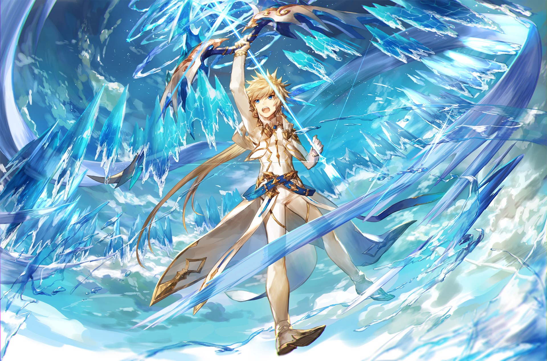 Sorey from Tales of Zestiria the X with ice powers HD Wallpaper