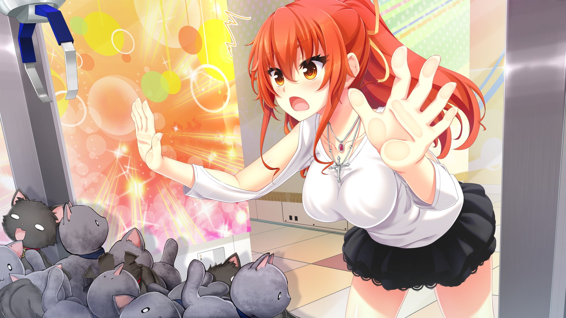 Nora from Nora to Oujo to Noraneko Heart in a claw machine HD Wallpaper