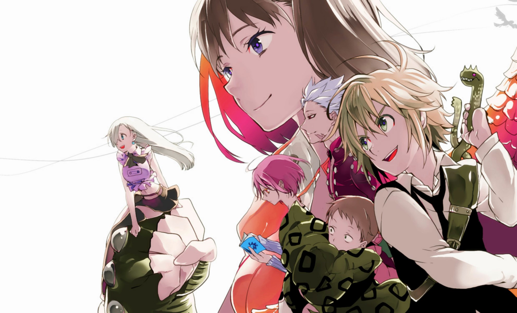 The Seven Deadly Sins characters HD Wallpaper