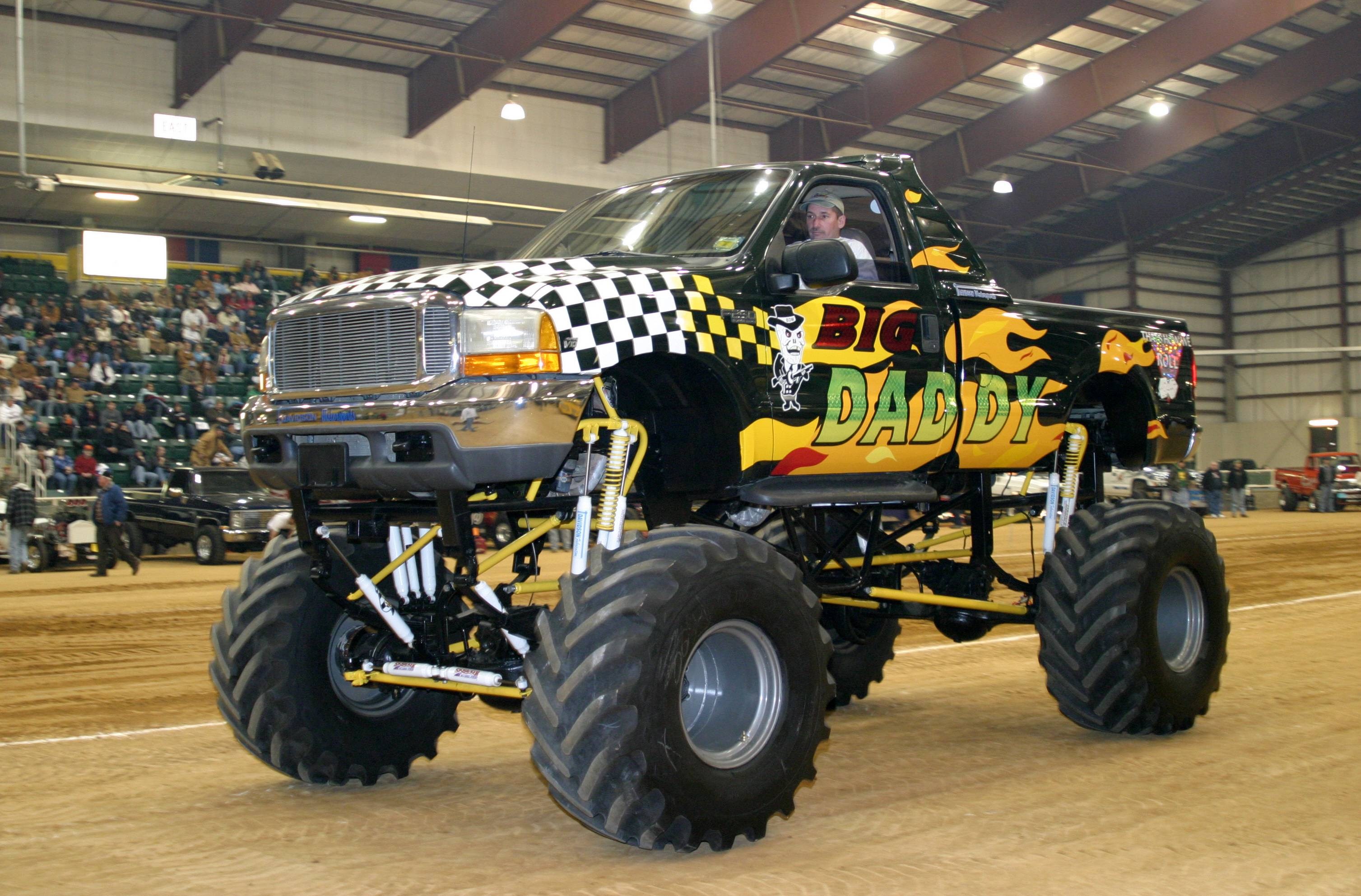 Big Daddy monster truck with driver HD Wallpaper