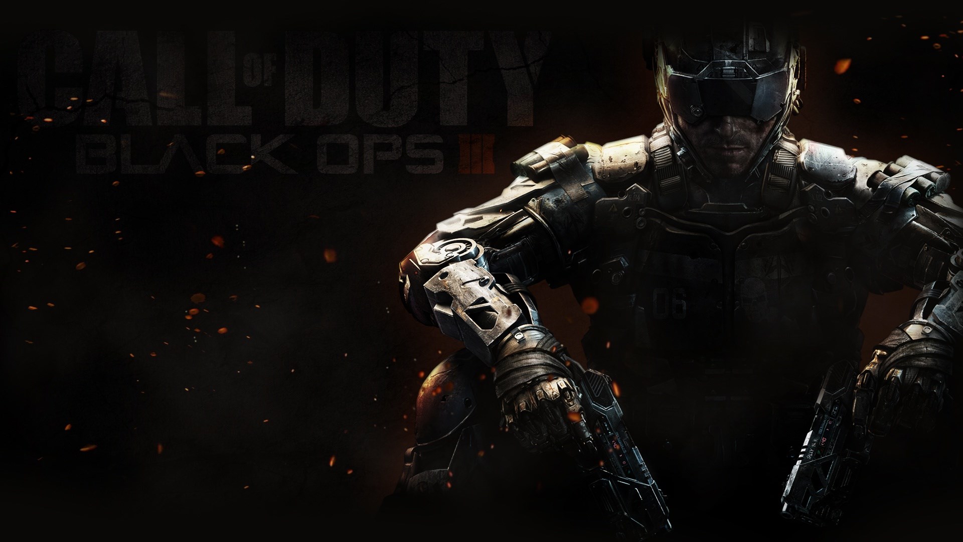 Call of Duty Black Ops III soldier with guns HD Wallpaper