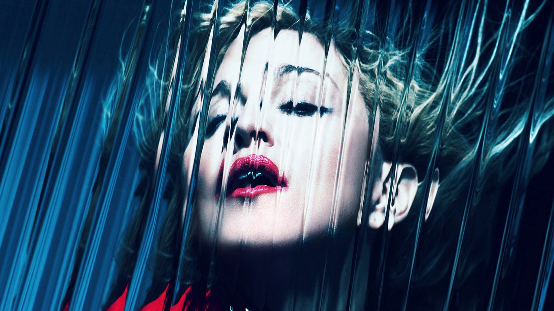 Madonna behind distorted glass HD Wallpaper