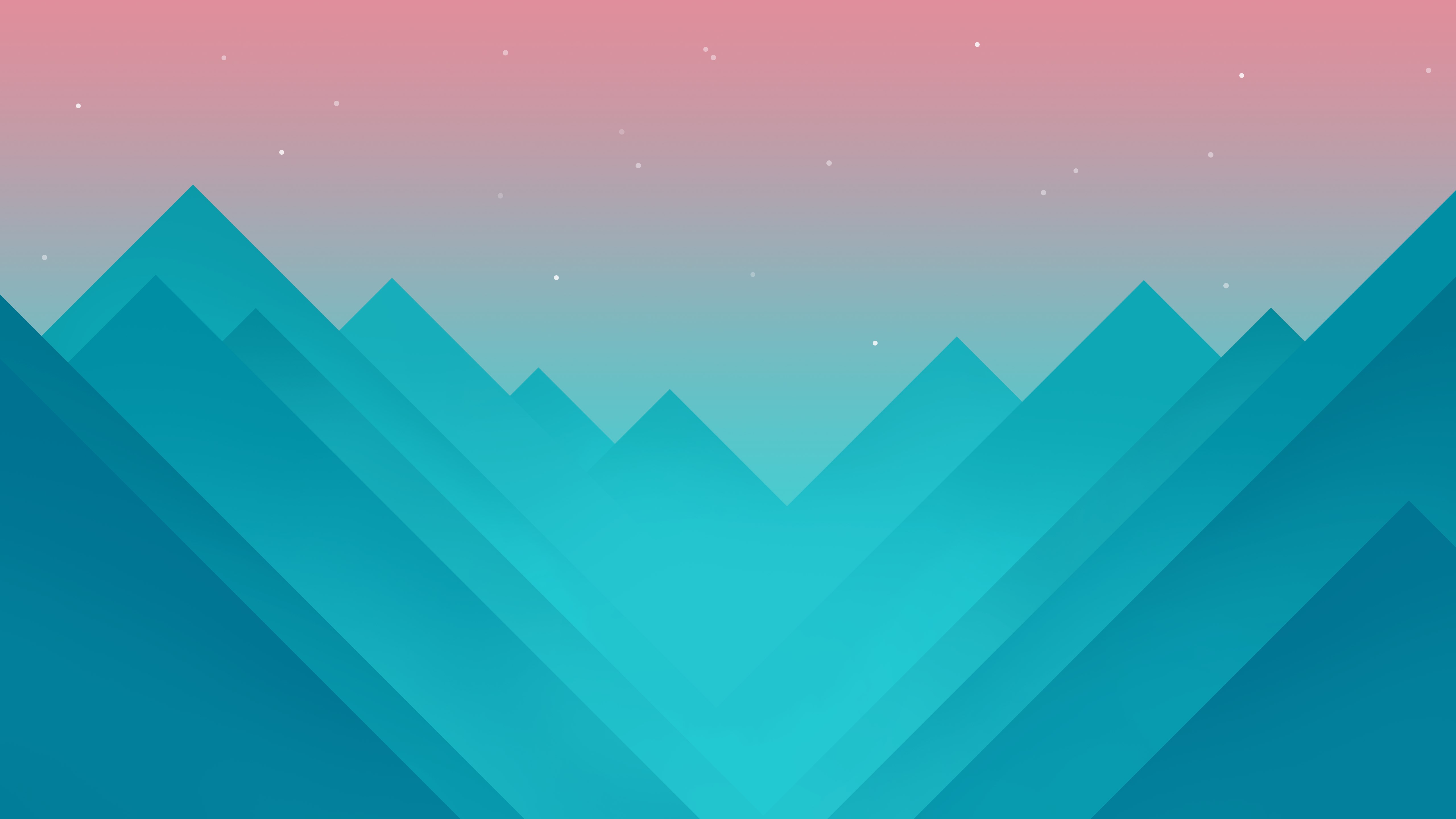 Monument Valley landscape with mountains and stars HD Wallpaper