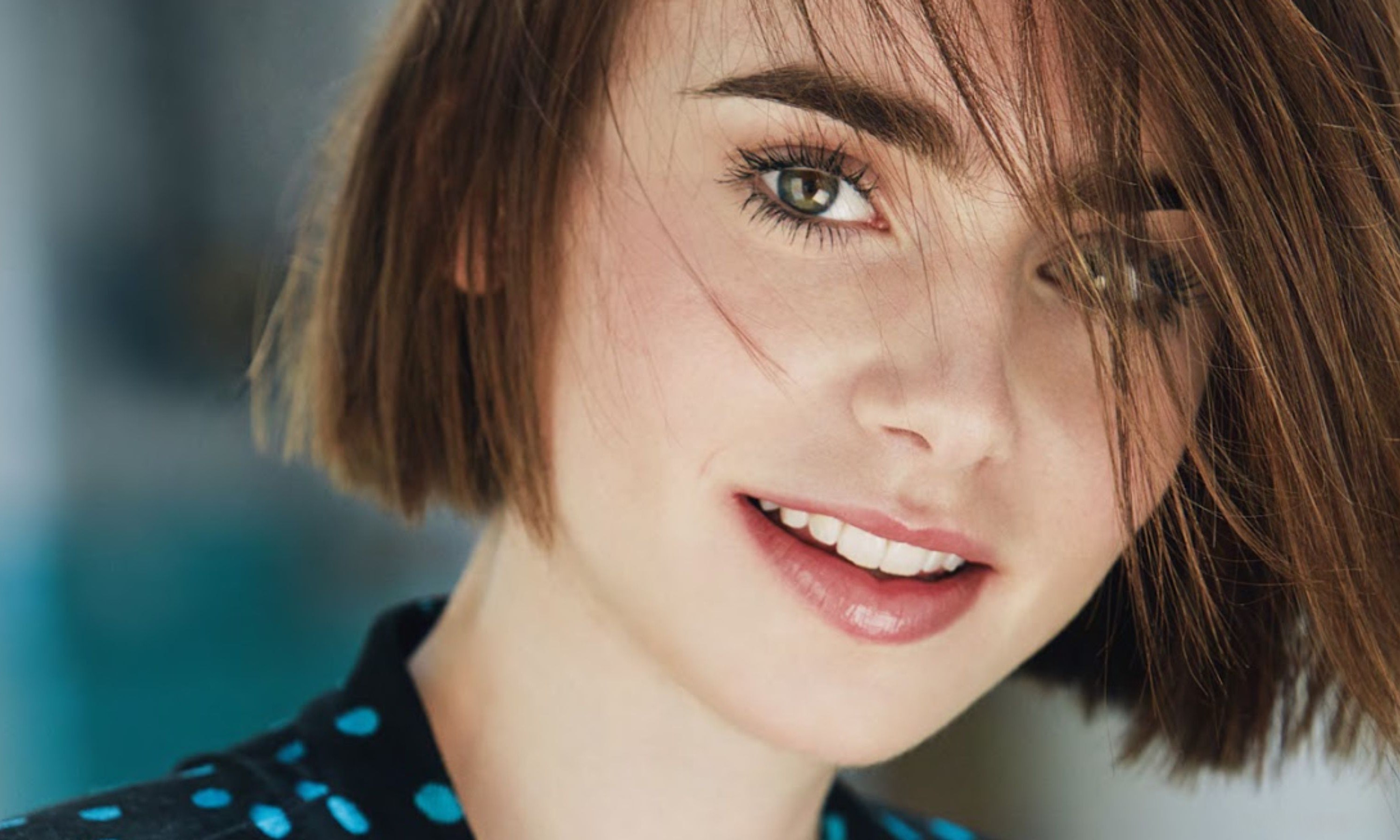 Lily Collins HD Wallpaper