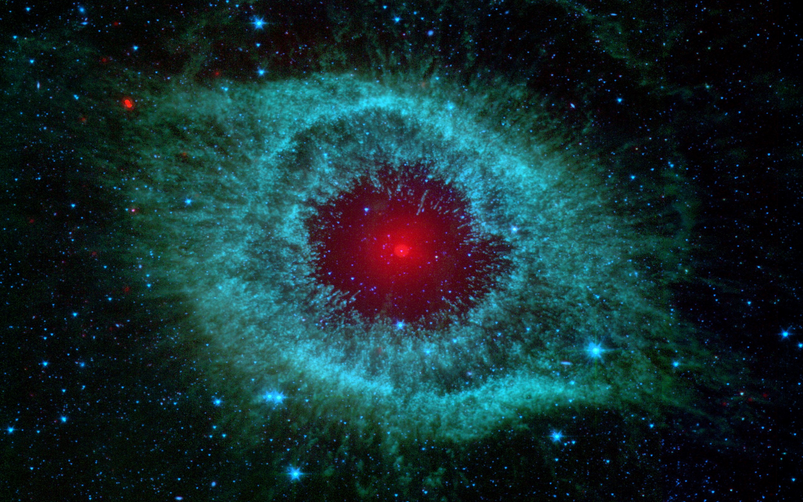 Helix Nebula in Space HD Wallpaper