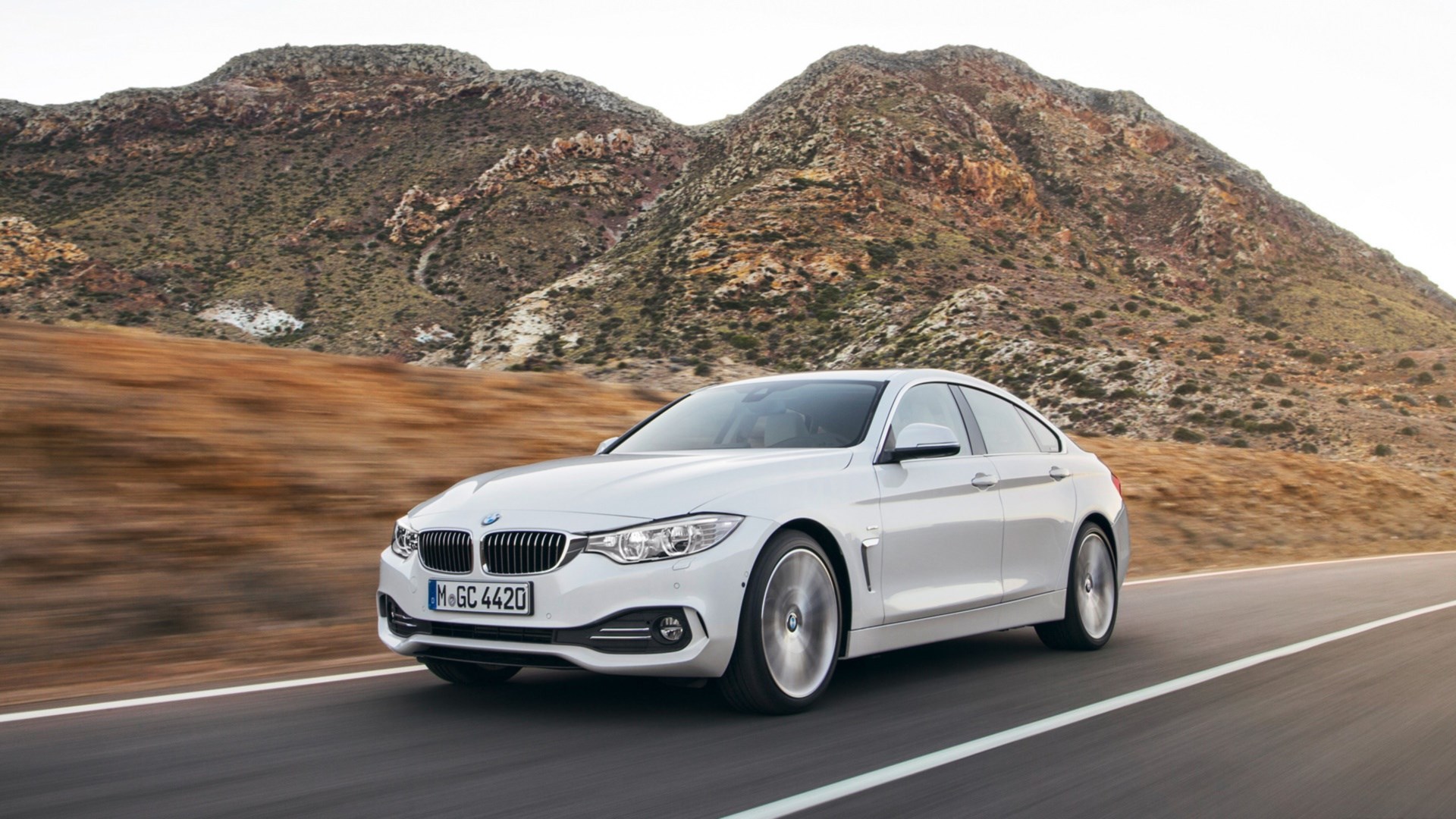 2015 BMW 4 Series Gran Coupe on a Road HD Wallpaper