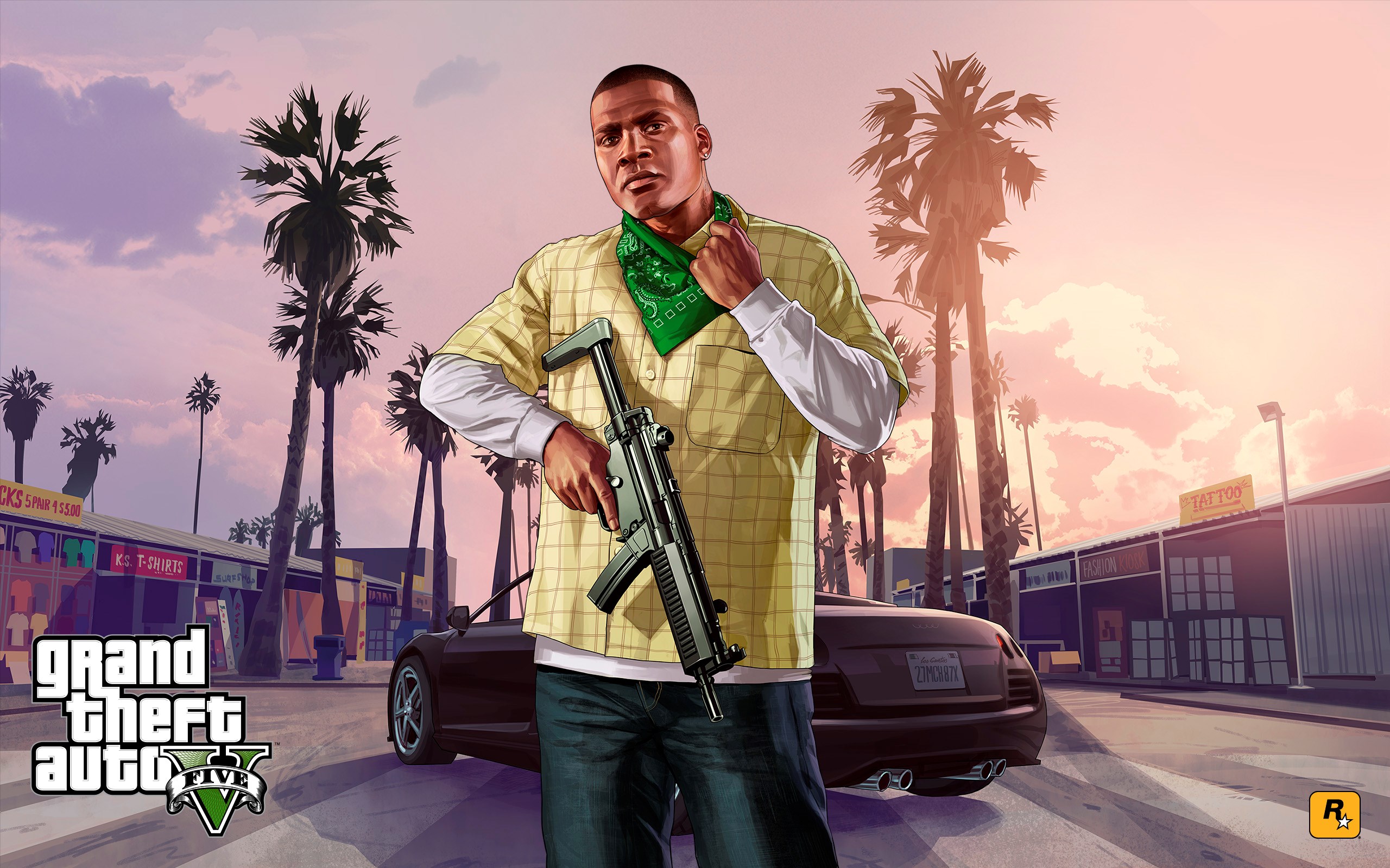 Franklin Clinton from Grand Theft Auto V HD Wallpaper