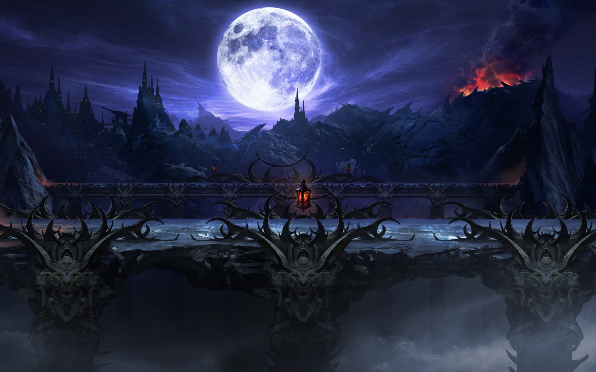Mortal Kombat X Hellscape Bridge HD Wallpaper