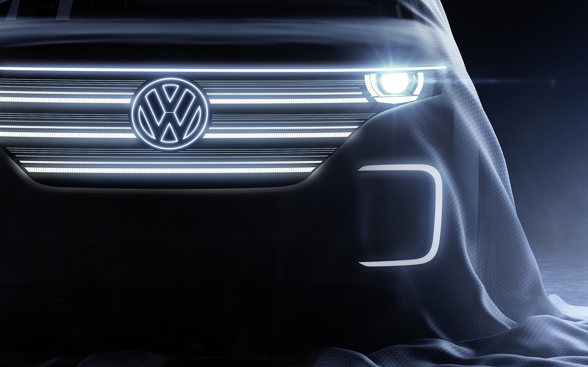 Volkswagen car covered with cloth HD Wallpaper