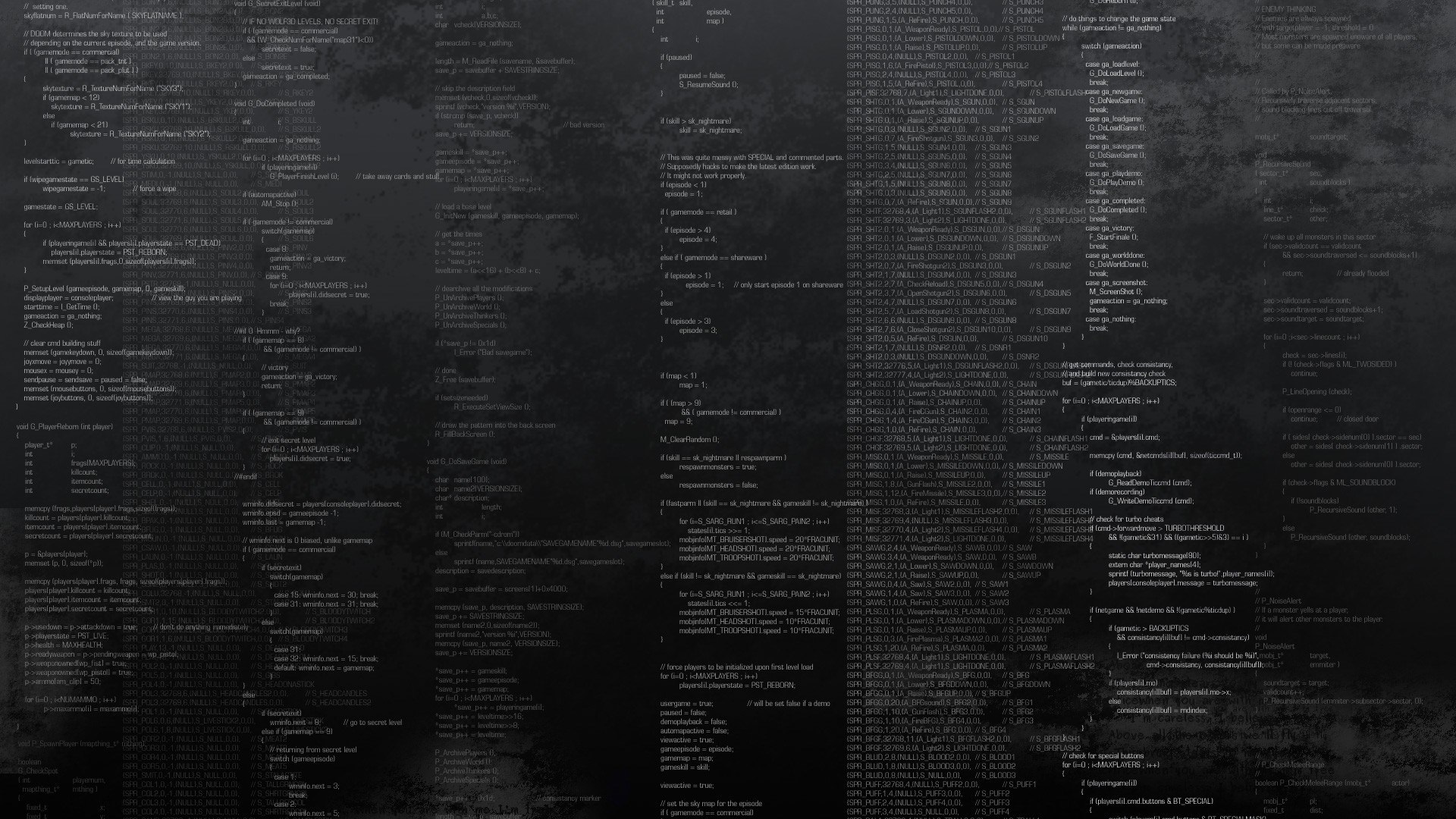 Code on a dark textured background HD Wallpaper