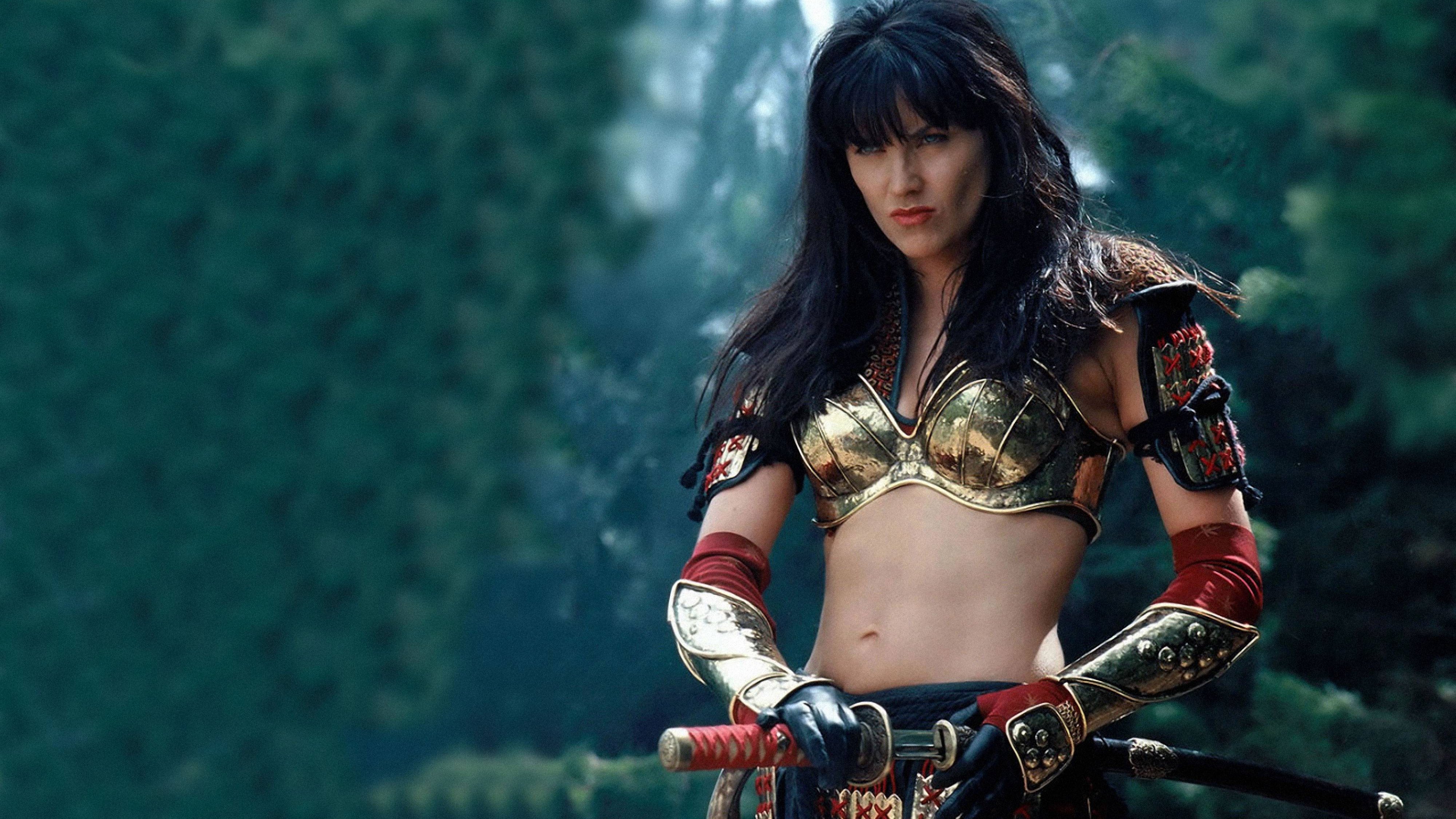 Xena the Warrior Woman with Katana HD Wallpaper