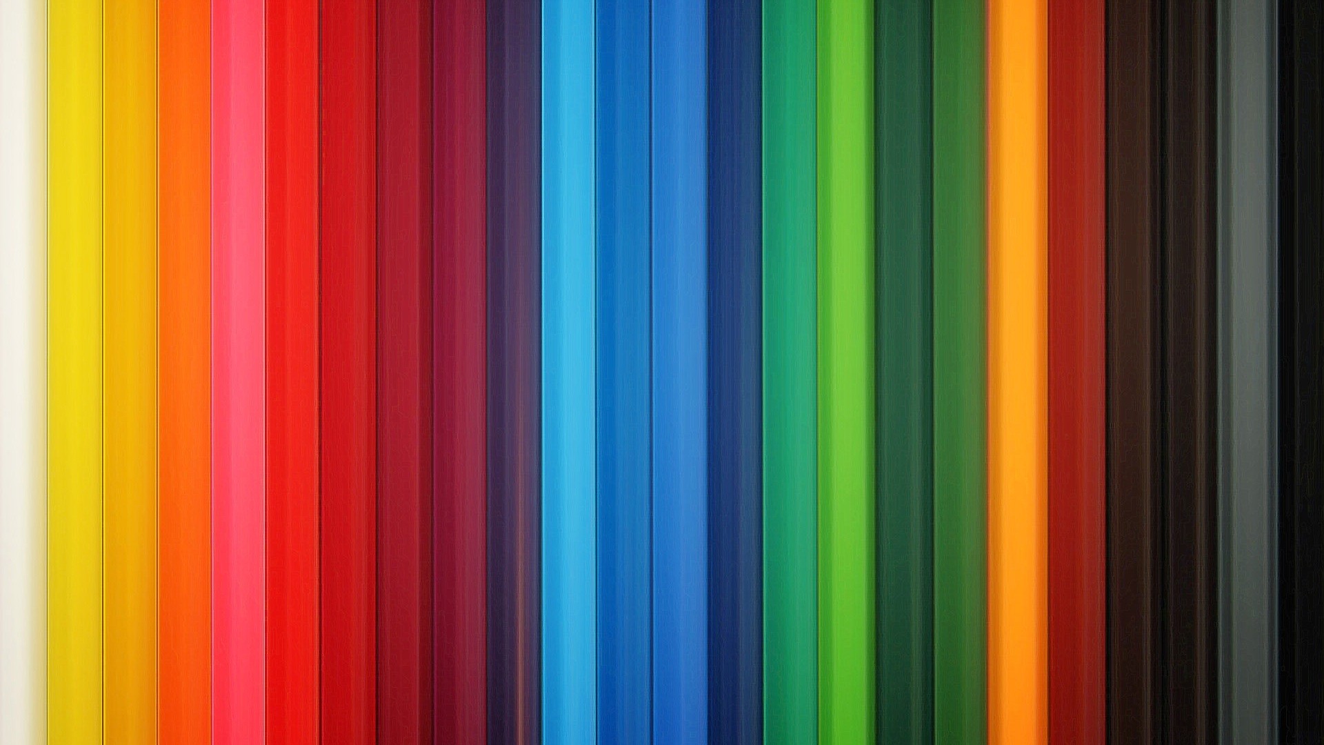 Colorful vertical stripes of colored pencils HD Wallpaper
