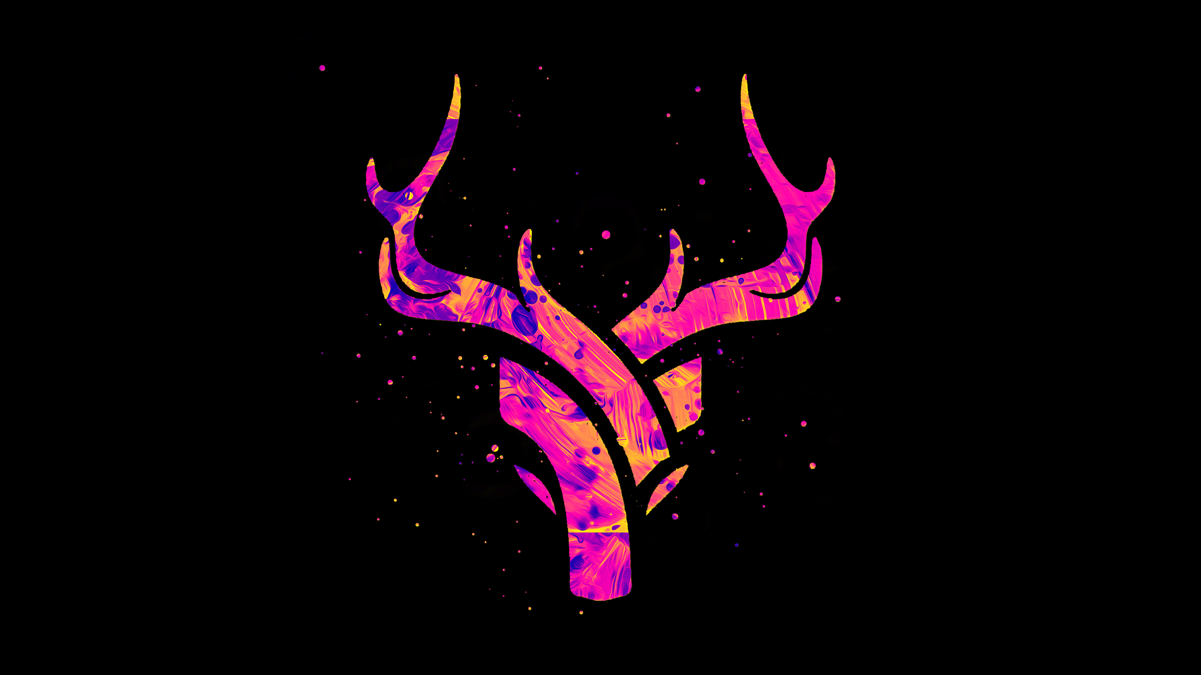 Abstract Deer Artwork HD Wallpaper