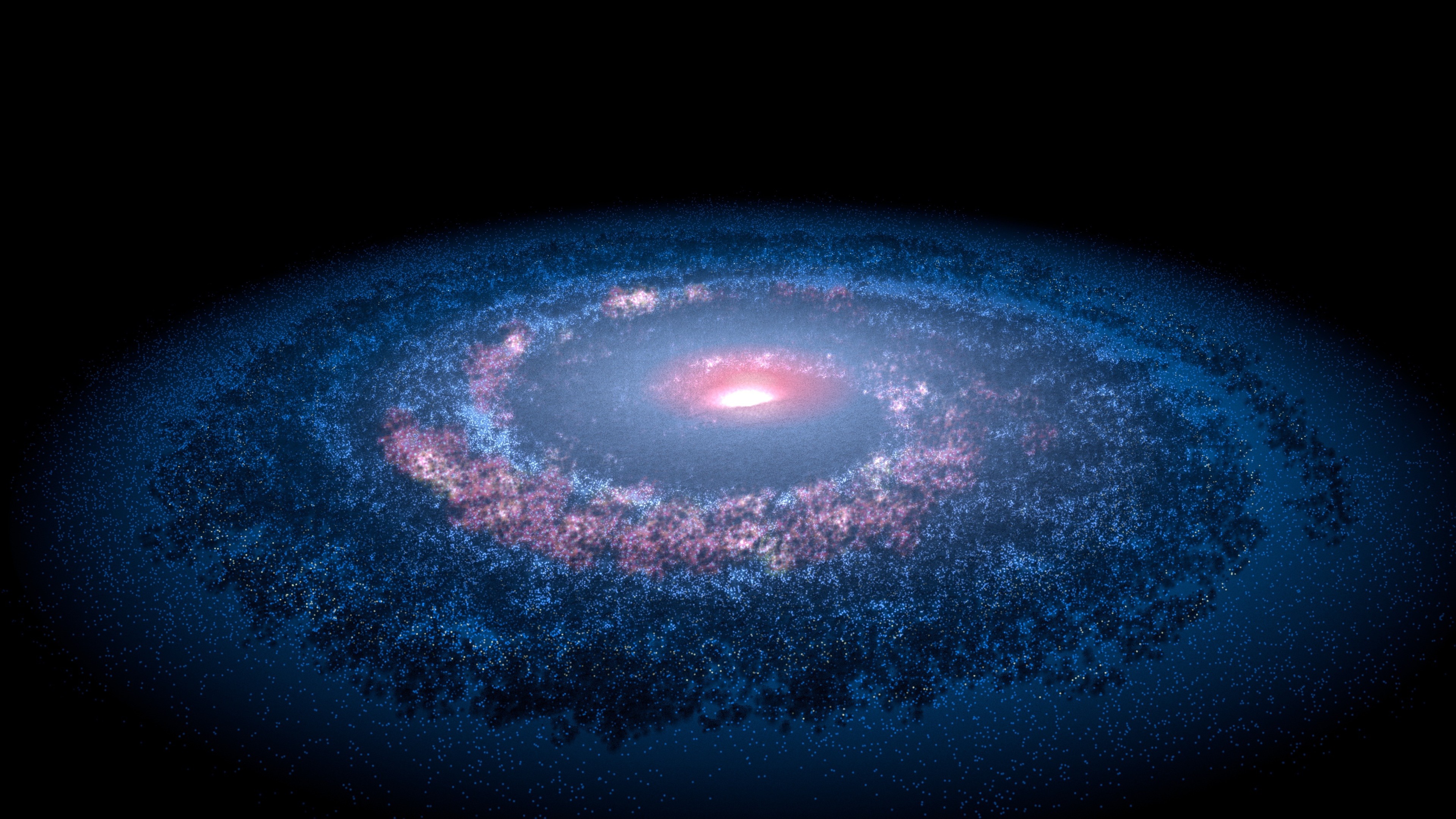 Milky Way Galaxy in Space 4K HD Wallpaper