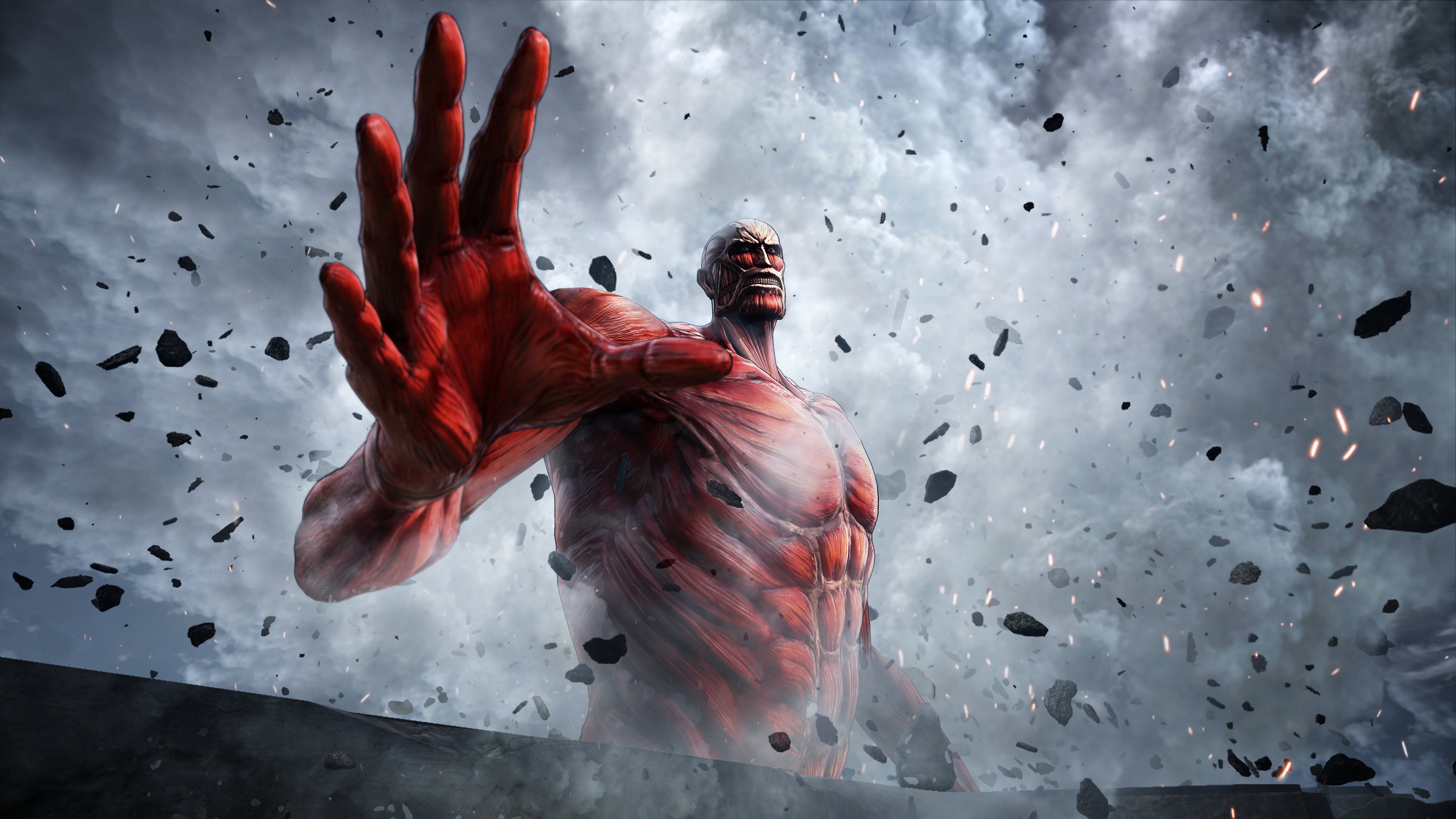 Colossal Titan from Attack on Titan 2 HD Wallpaper