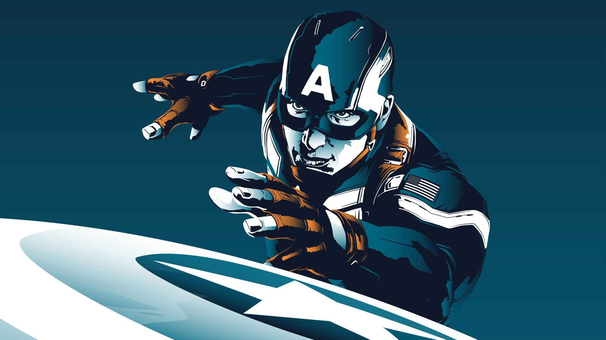 Captain America artwork HD Wallpaper