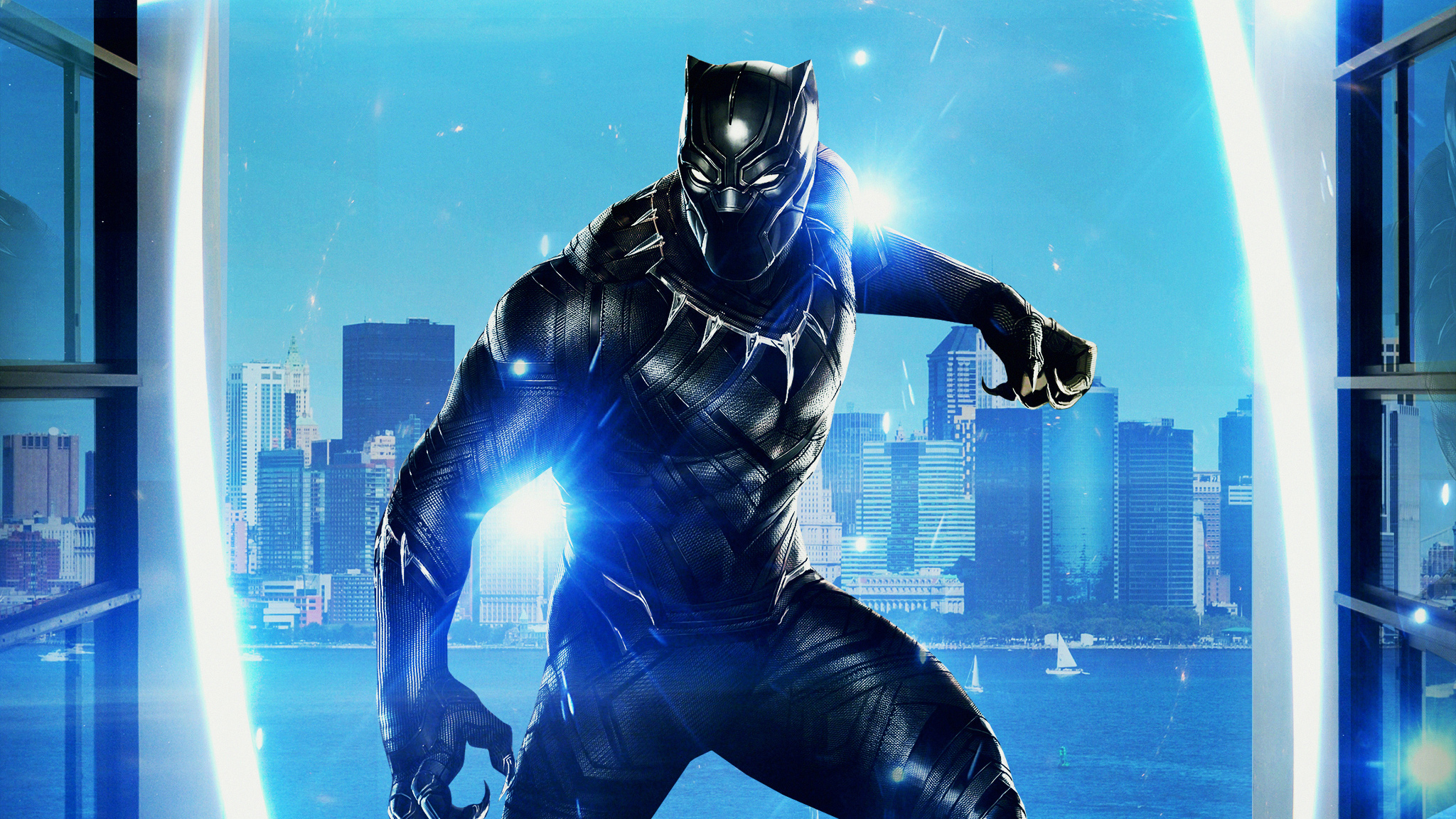 Black Panther from Marvel Artwork HD Wallpaper