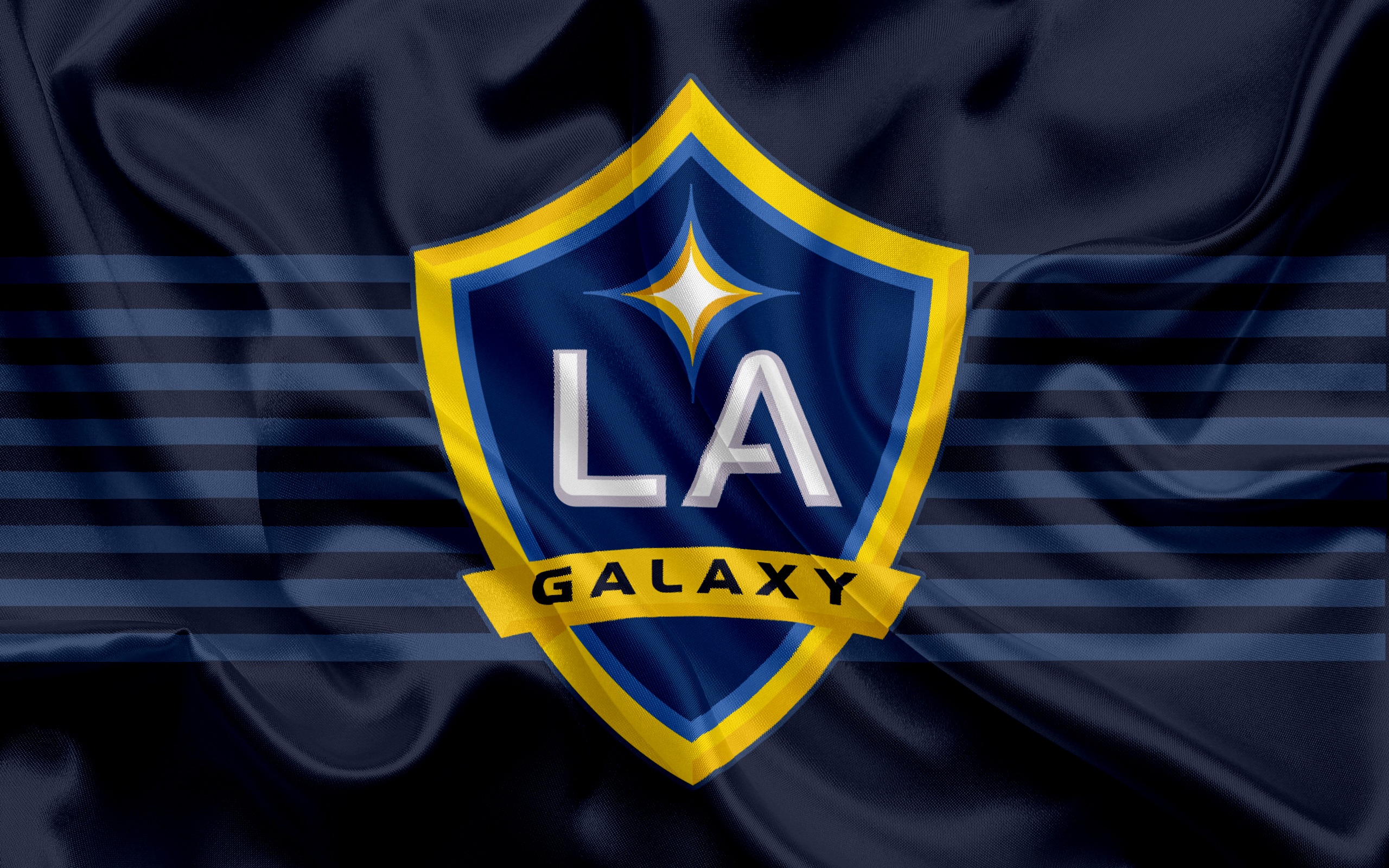 LA Galaxy MLS Soccer Emblem HD Wallpaper
