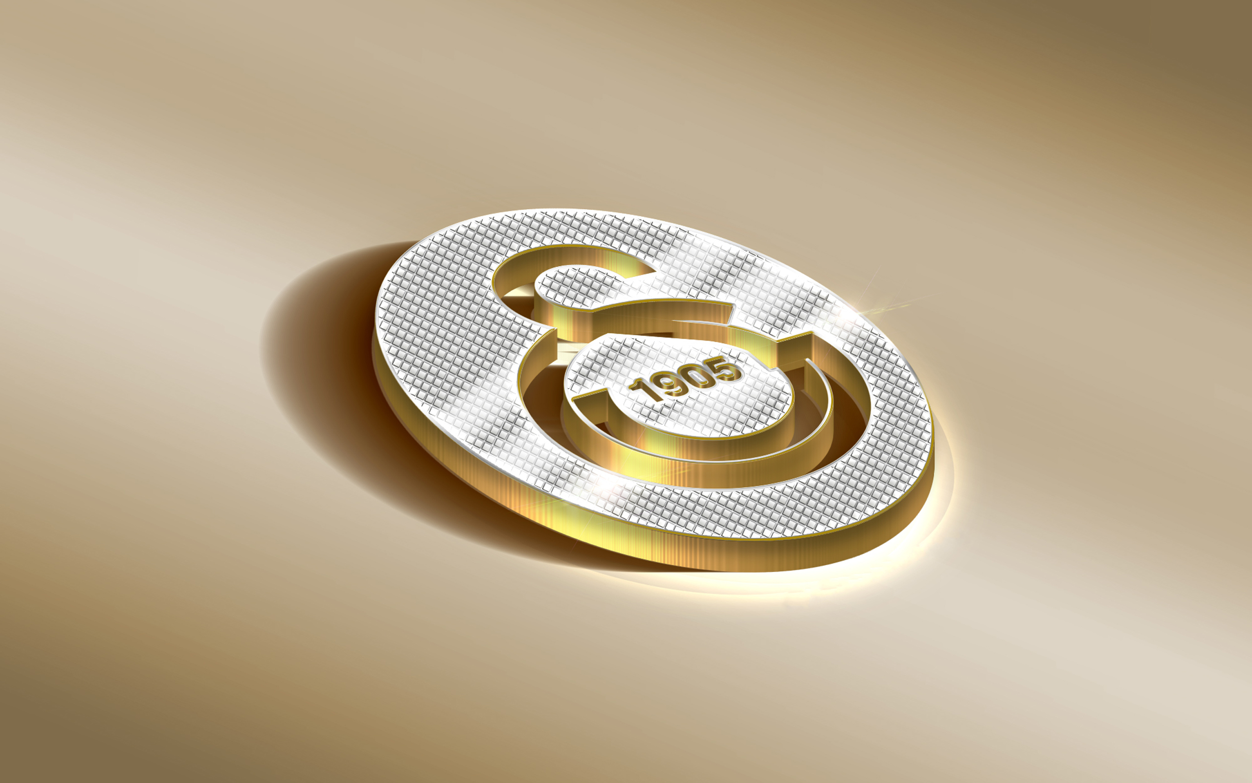 Galatasaray S.K. emblem with 1905 inscription HD Wallpaper