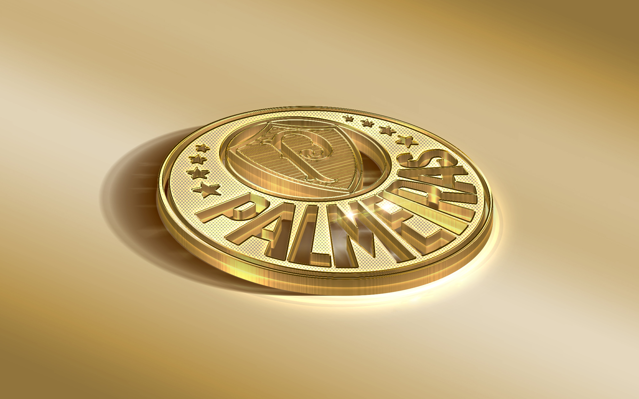 Golden Sociedade Esportiva Palmeiras Logo Emblem HD Wallpaper