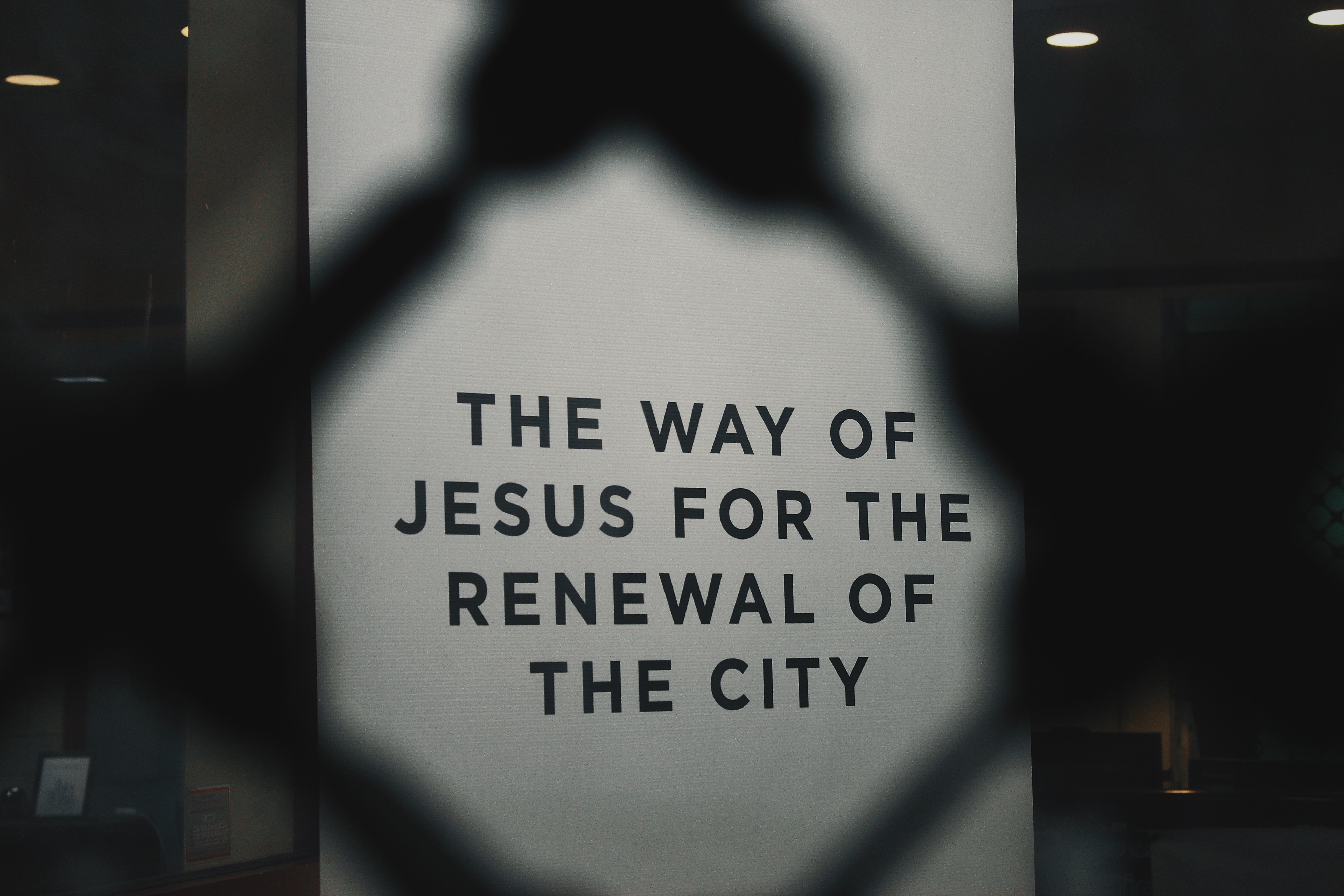 The Way of Jesus for Renewal of the City Sign HD Wallpaper