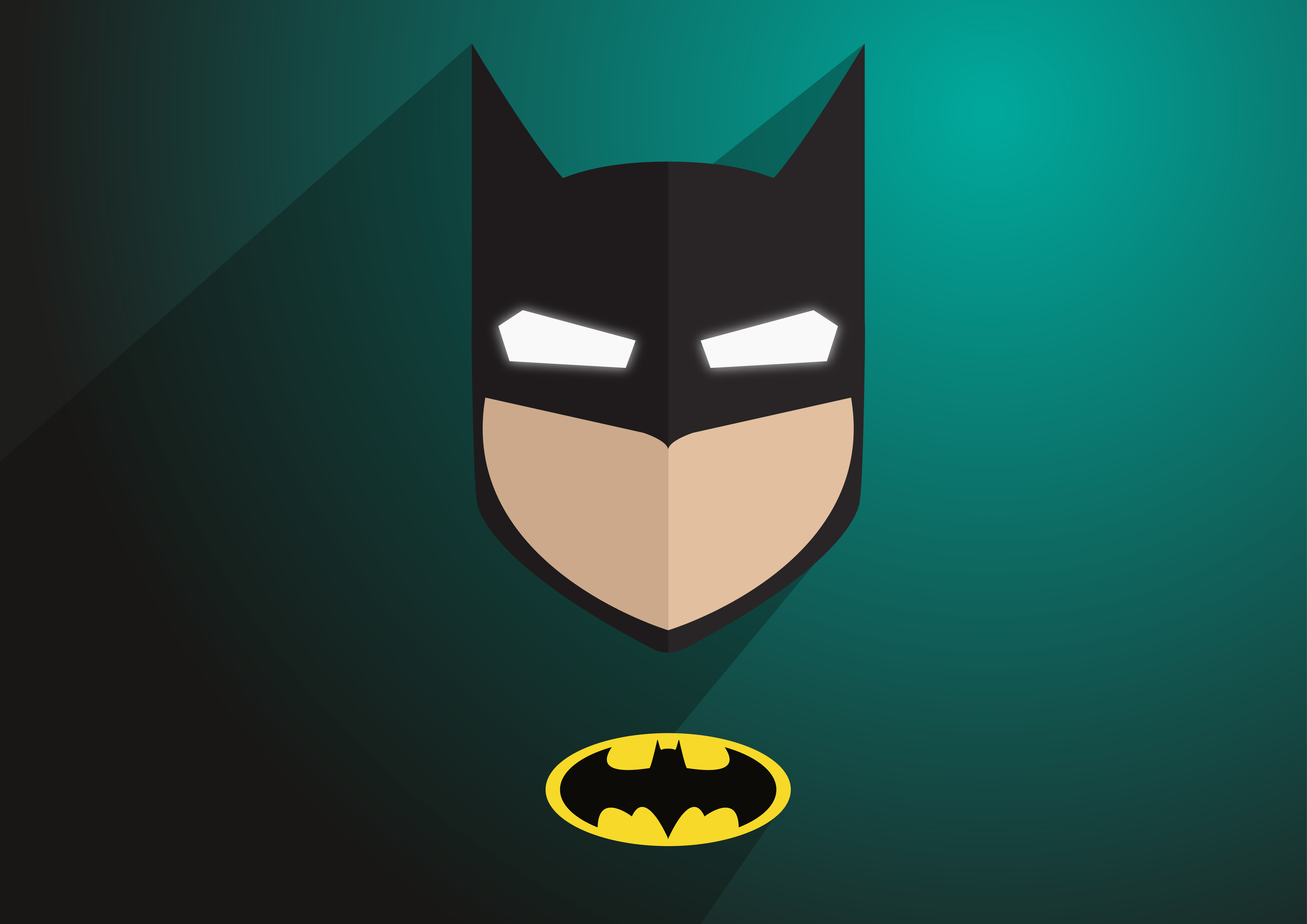 Batman from DC Comics Minimalist Art HD Wallpaper