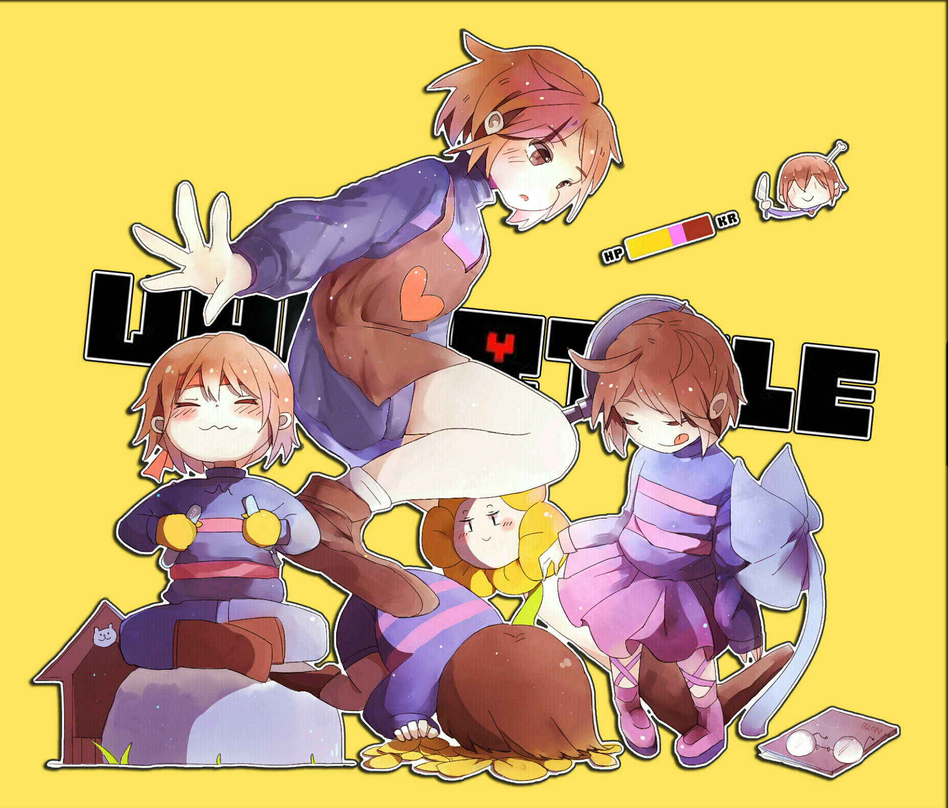 Frisk And Friends From Undertale Hd Wallpaper Rare Gallery