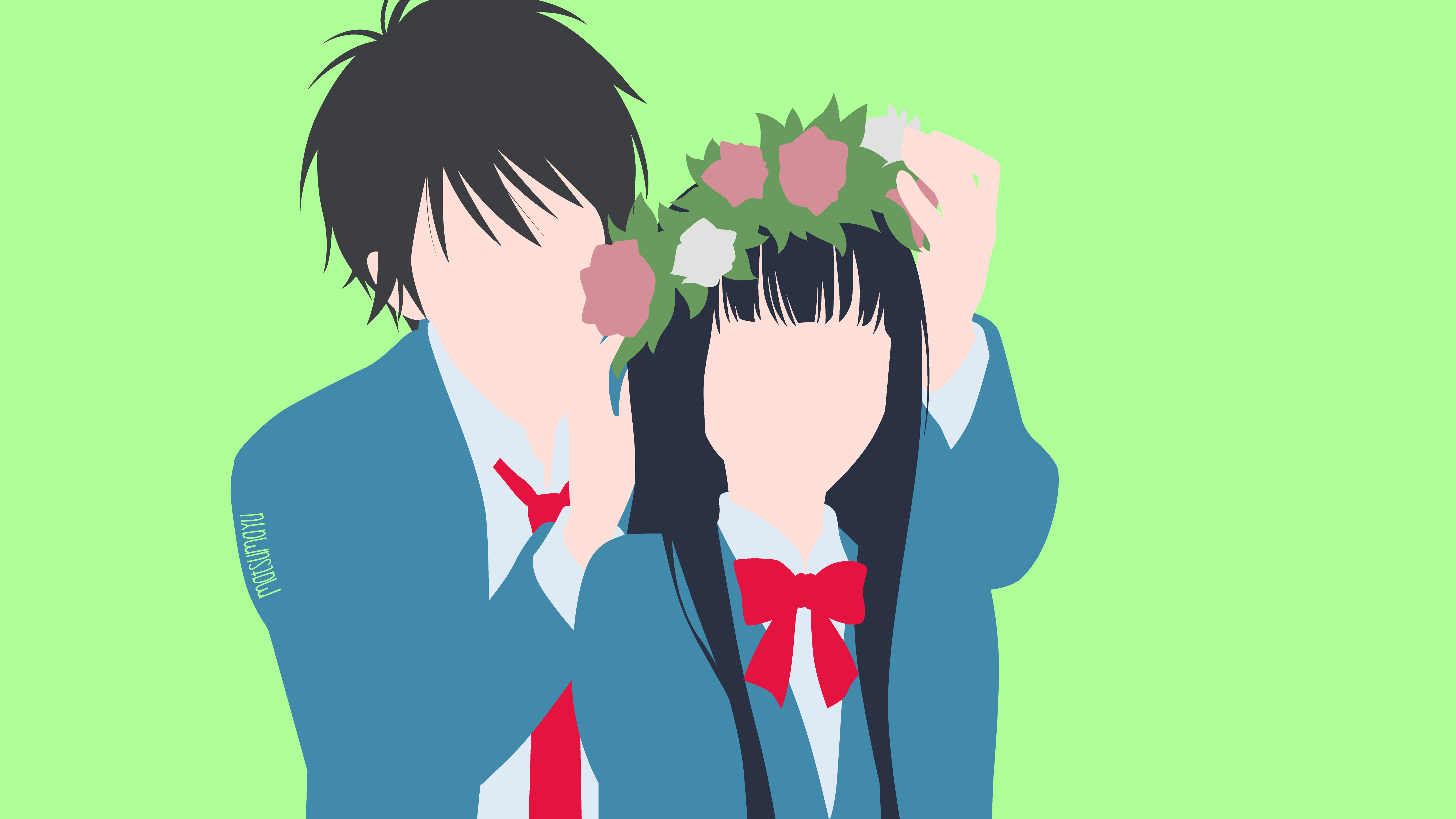 Shota Kazehaya and Sawako Kuronuma HD Wallpaper