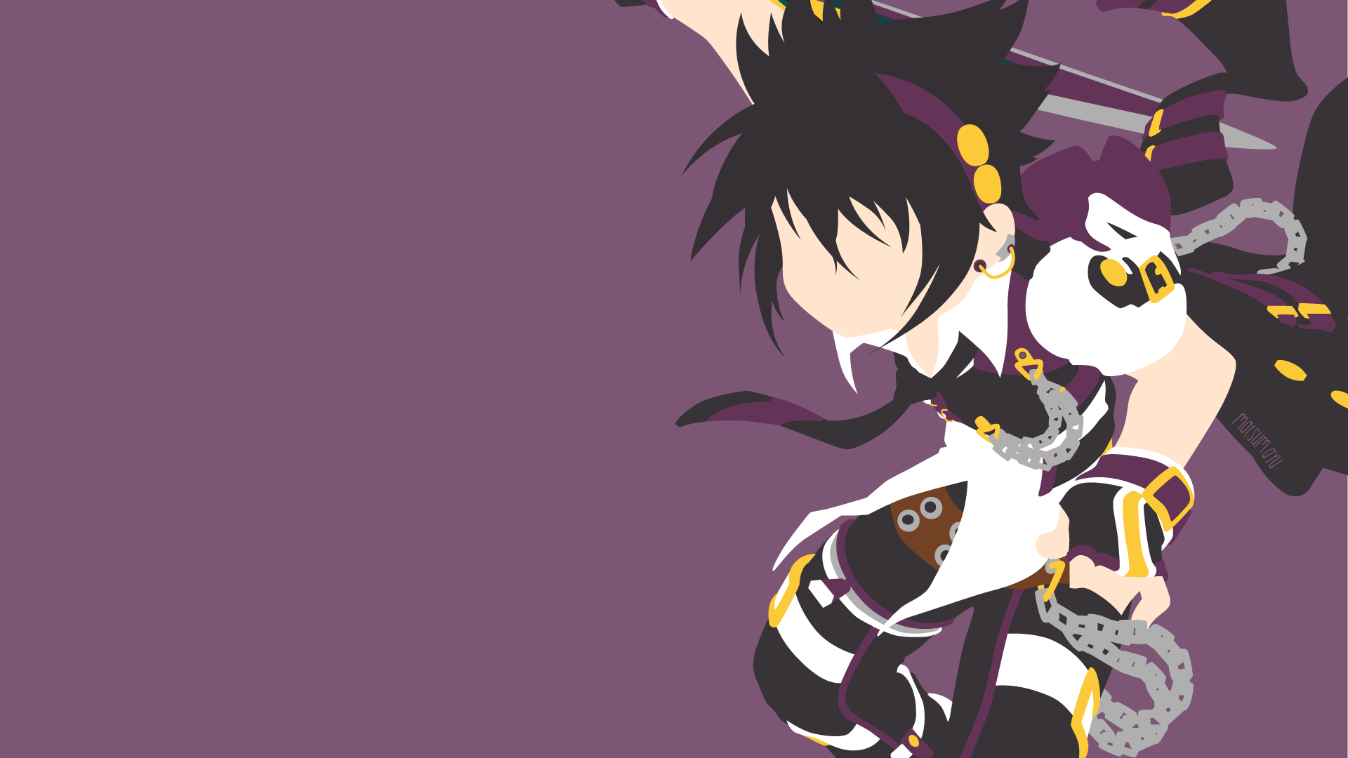 Sieghart from Grand Chase minimalist art HD Wallpaper