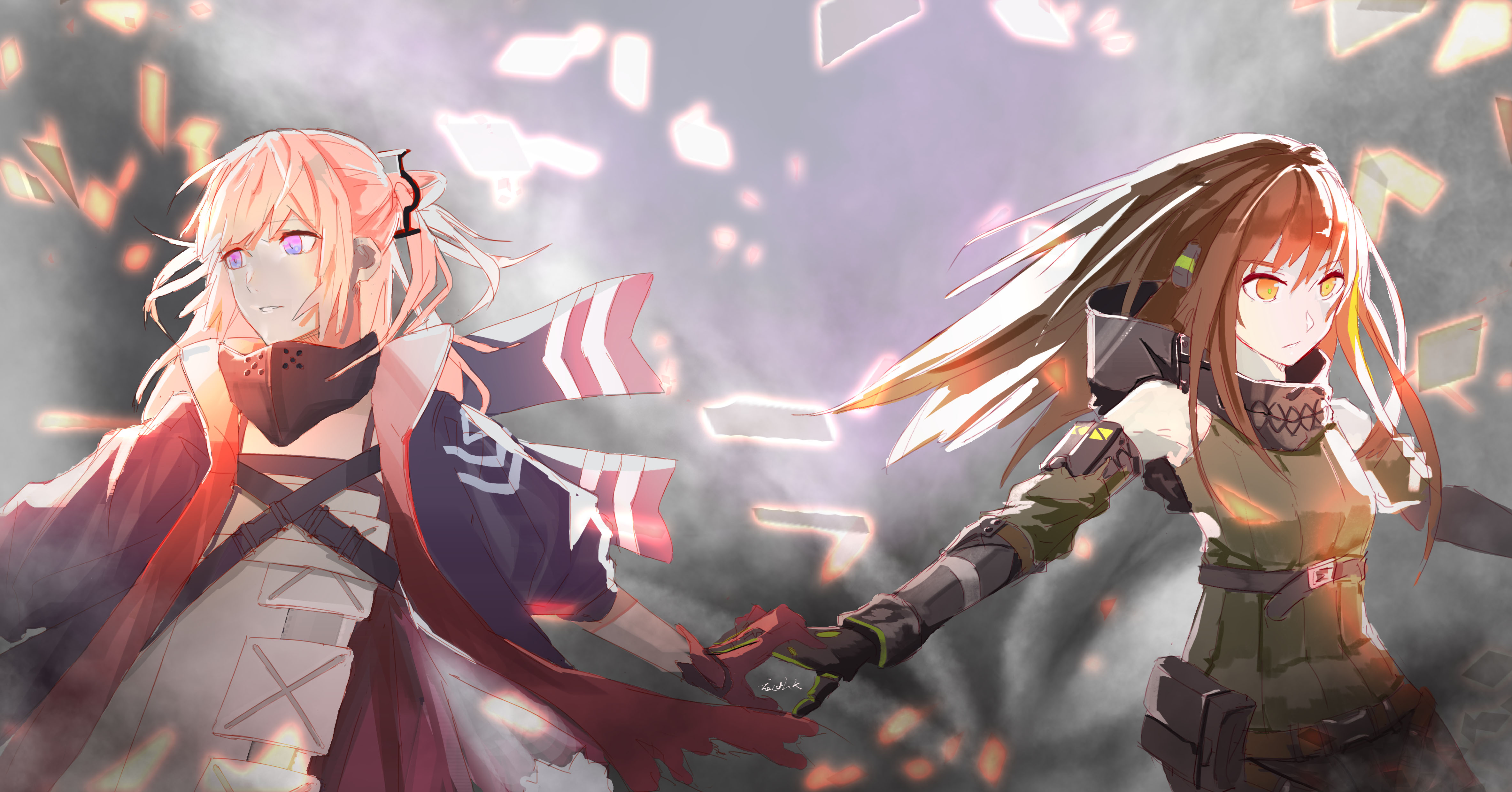 M4A1 and ST AR-15 from Girls Frontline HD Wallpaper