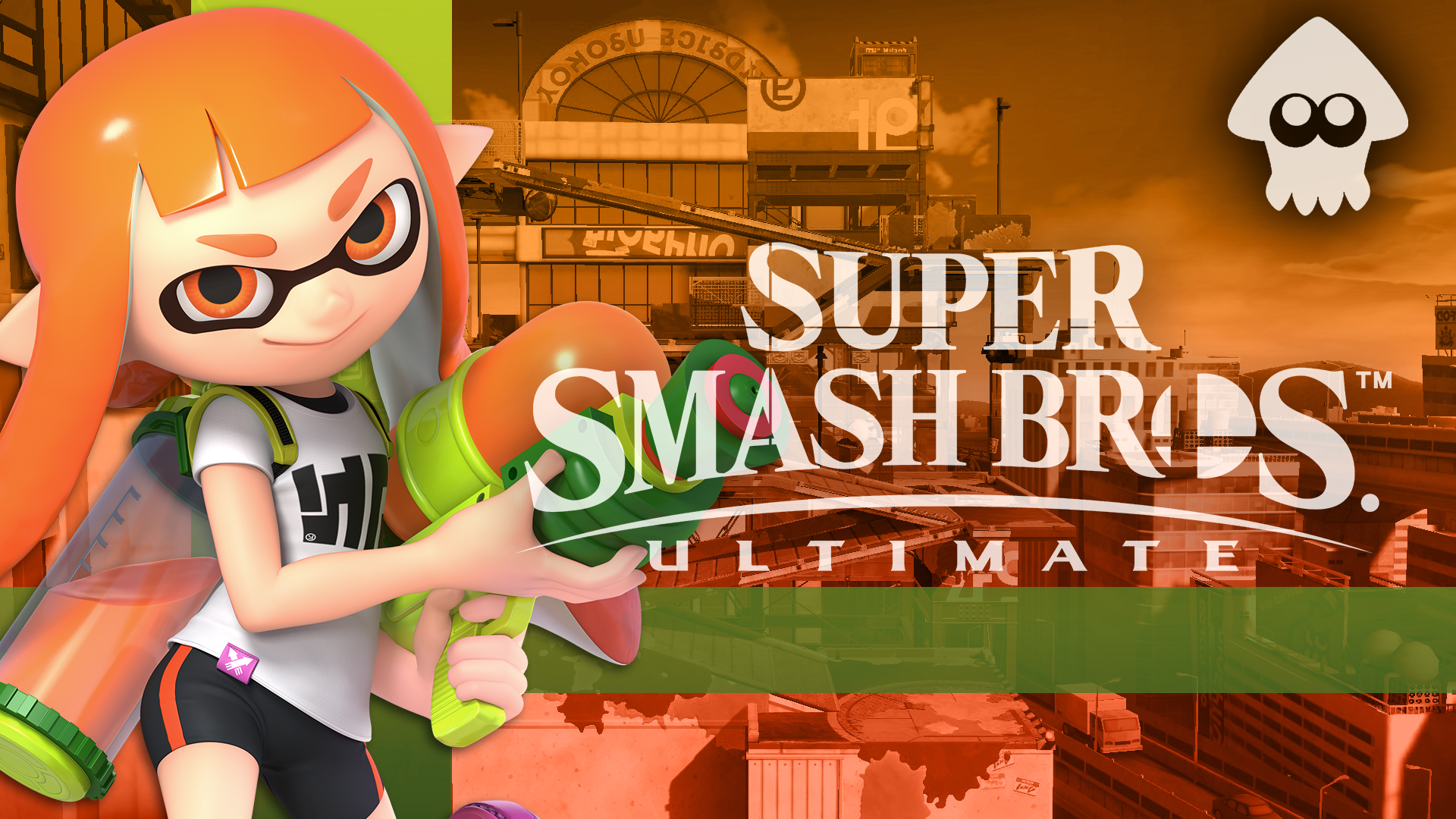 Inkling from Splatoon in Super Smash Bros. Ultimate HD Wallpaper