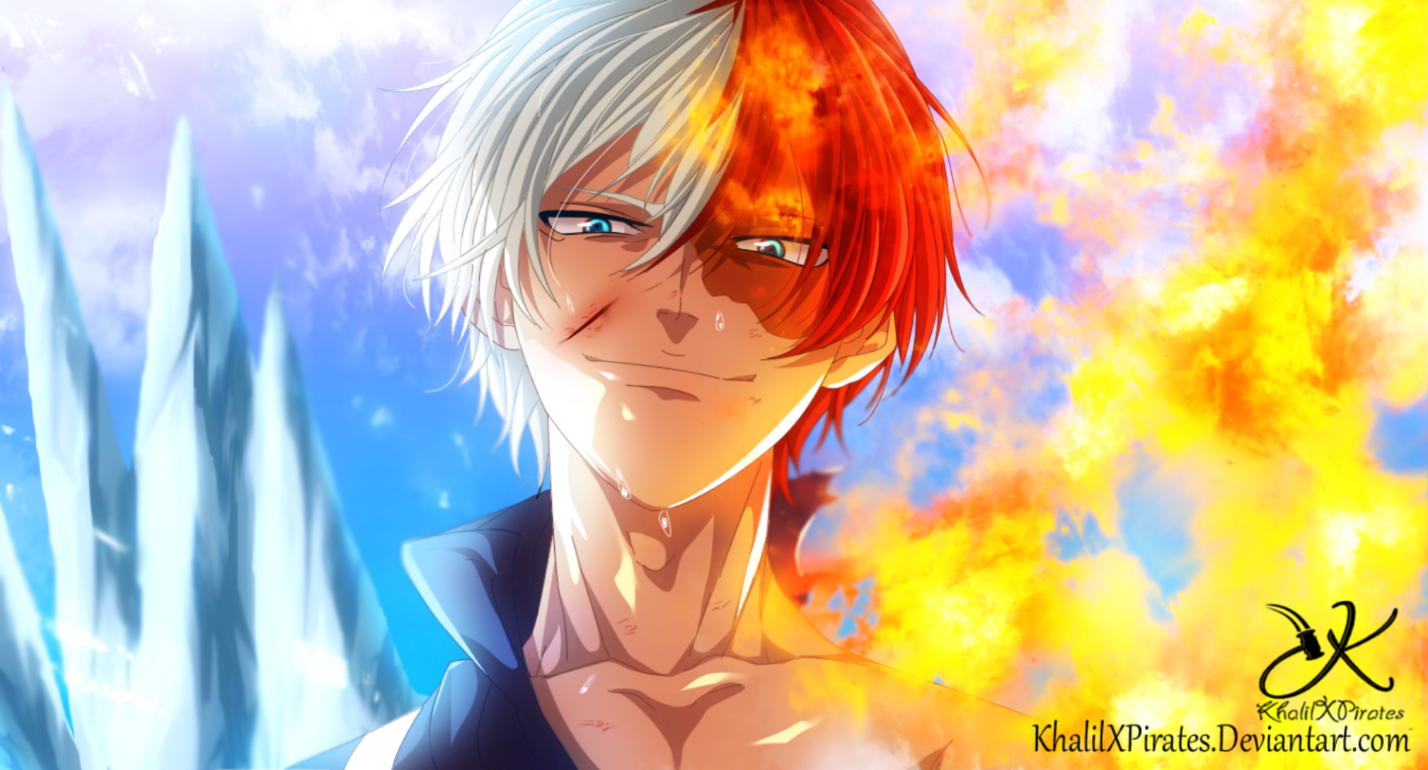 Shoto Todoroki from My Hero Academia HD Wallpaper