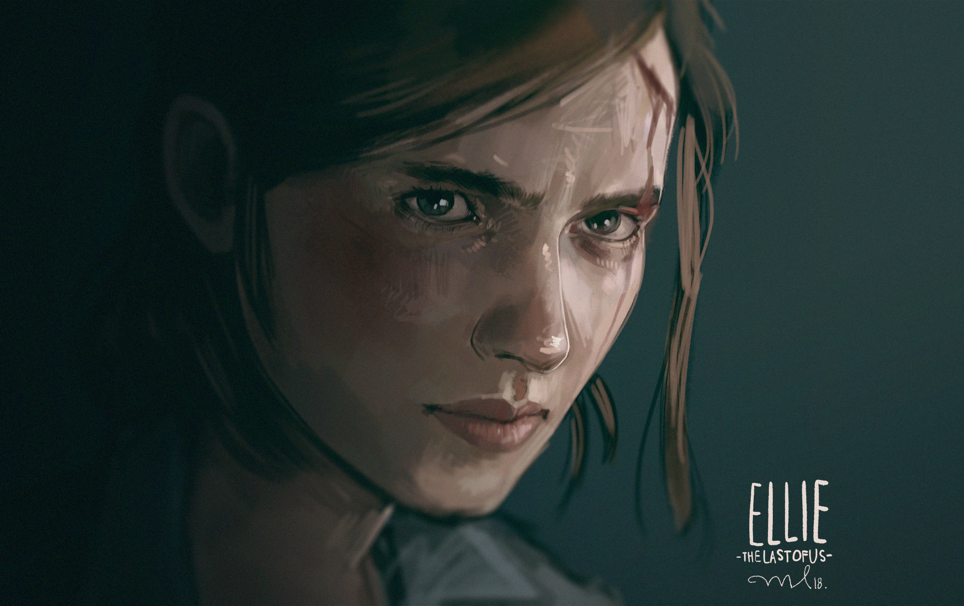 Ellie from The Last of Us portrait HD Wallpaper