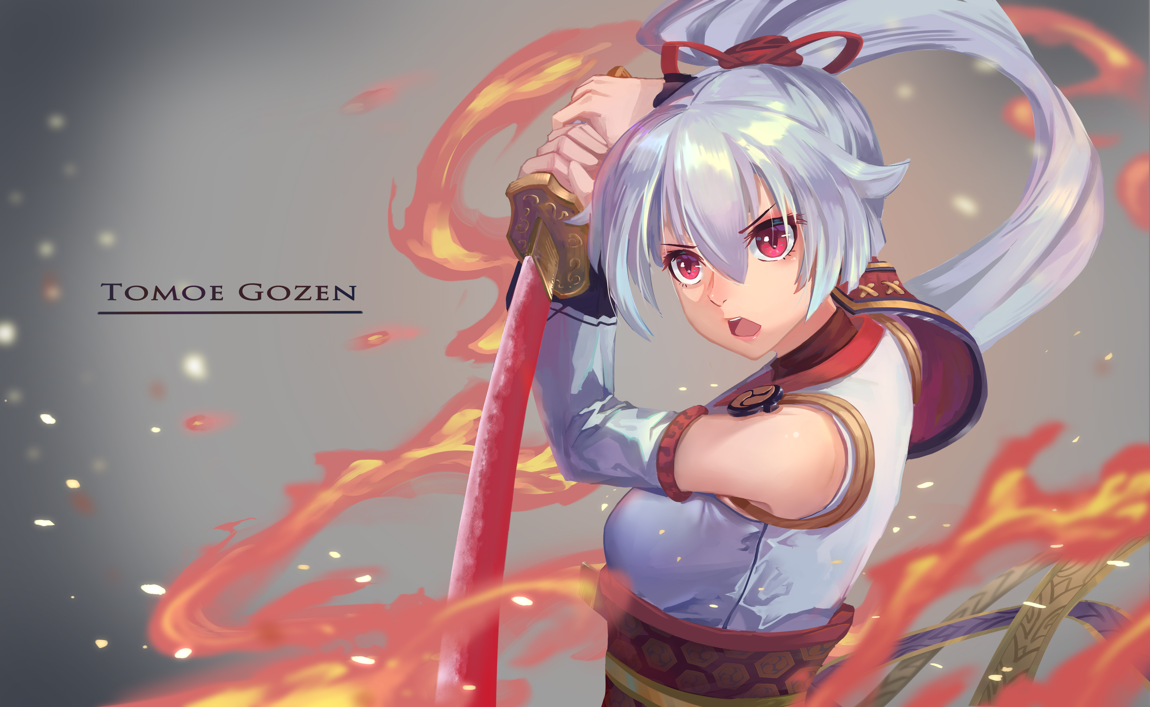 Tomoe Gozen from Fate/Grand Order HD Wallpaper