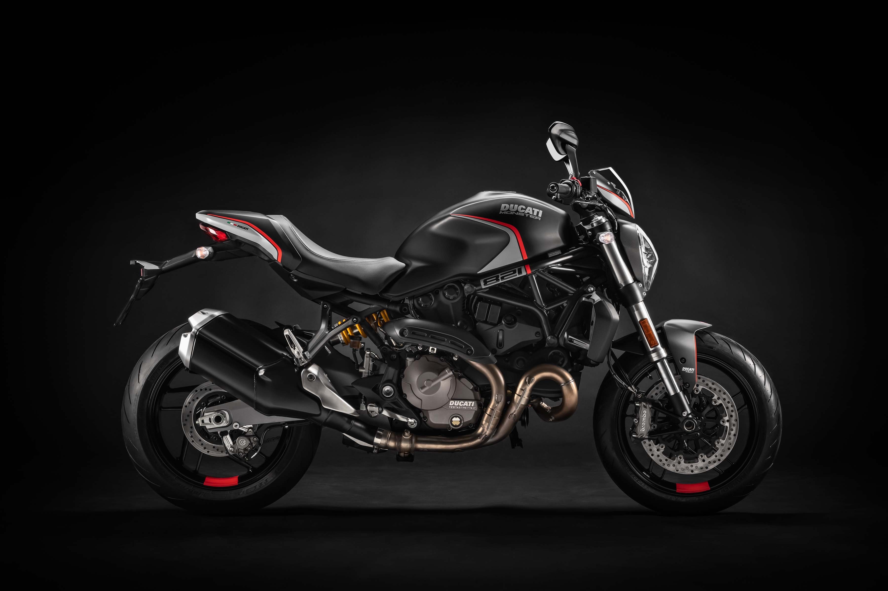 Ducati Monster 821 Stealth motorcycle HD Wallpaper
