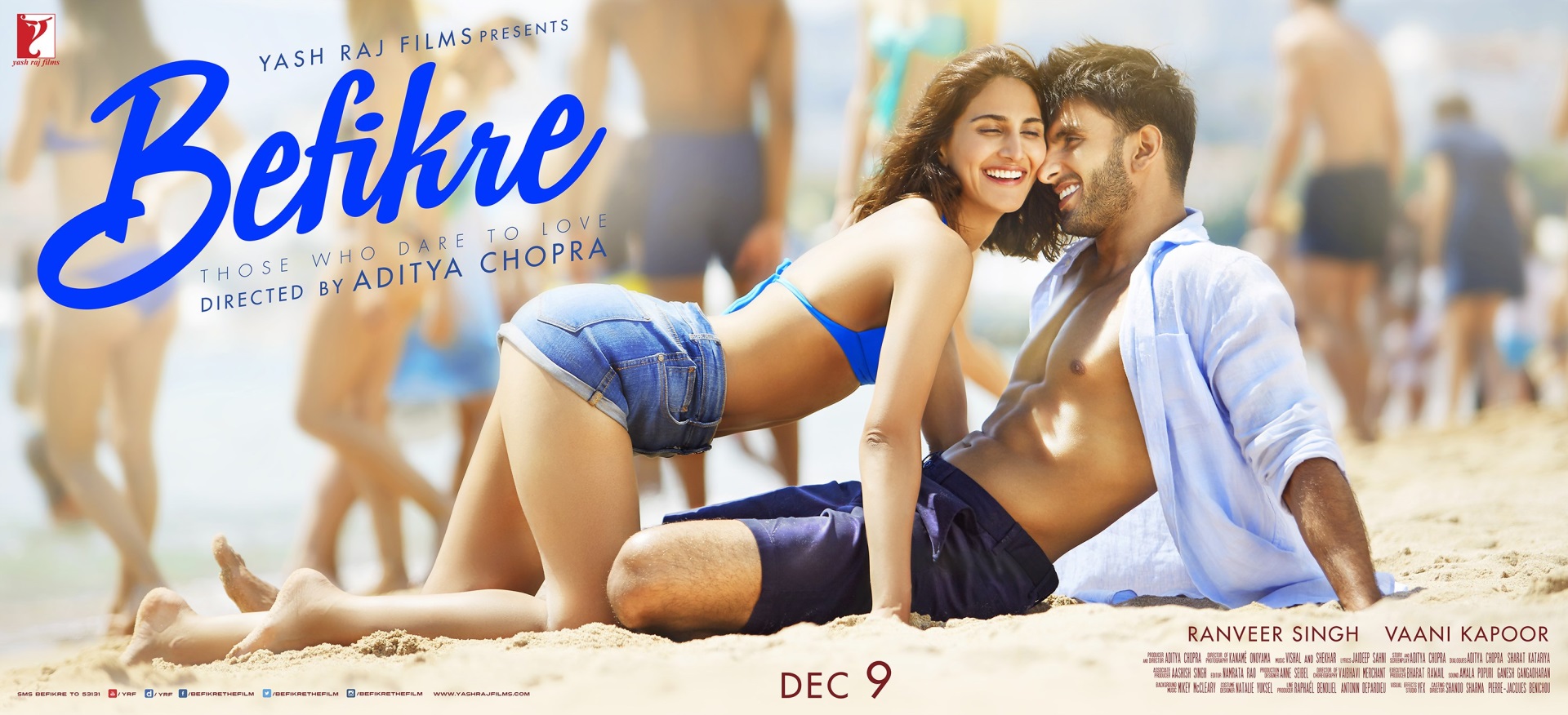 Befikre Movie Poster with Ranveer Singh and Vaani Kapoor HD Wallpaper